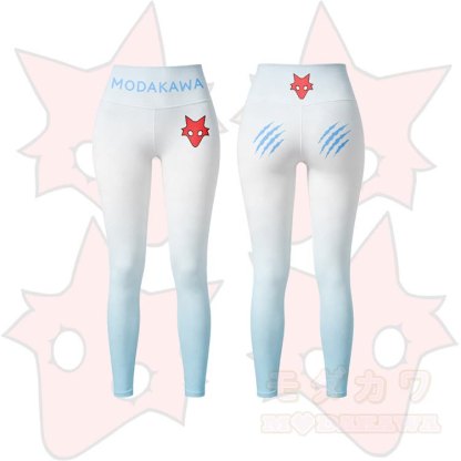 MODAKAWA X TiramisuRat Rat Graphic Gradient Sport-BH-Top Leggings passendes Outfit - Blaue Leggings - 5XL - image 6