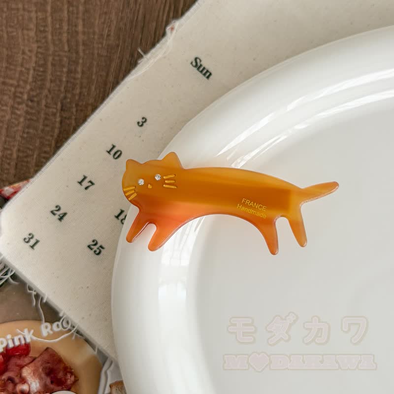 Haaraccessoire aus Acryl mit Kawaii-Katzenmotiv - Kaffee C - image 6