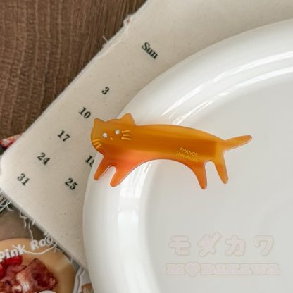 Haaraccessoire aus Acryl mit Kawaii-Katzenmotiv - Kaffee C - image 6