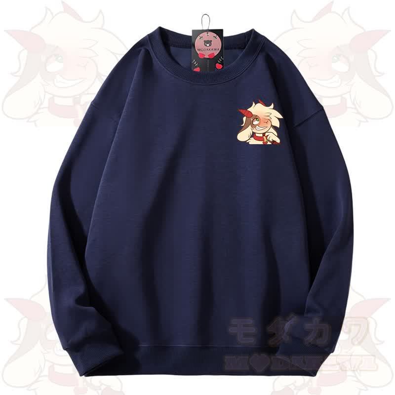 MODAKAWA X zarckets Schaf-Grafik Unisex-Sweatshirt - Dunkelblau - 3XL - image 7