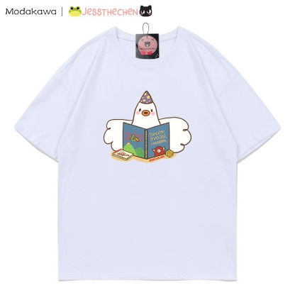 MODAKAWA X jessthechen Reading Duck Grafik-T-Shirt - White - 5XL - image 4