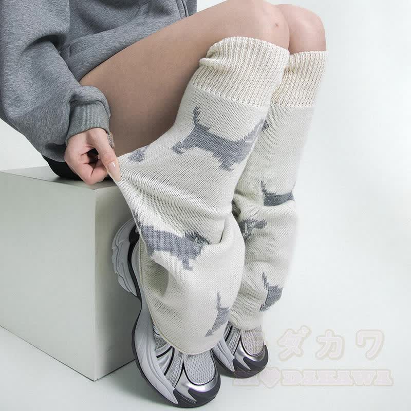 Wende-Beinwärmer aus Welpenstrick - image 6