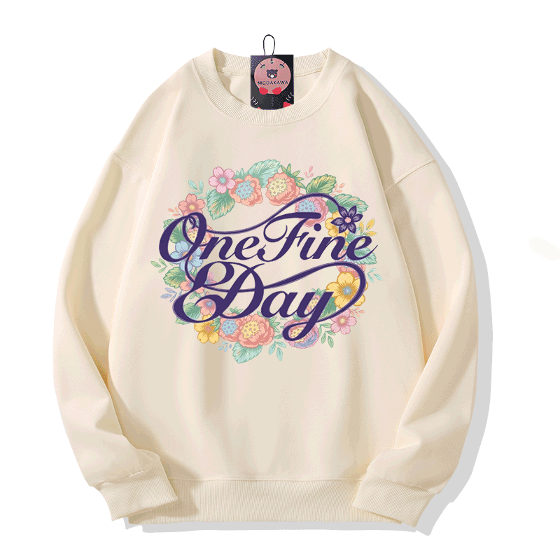ONE FINE DAY Modakawa Sweatshirt mit Blumenmotiv - Beige - 5XL - image 5
