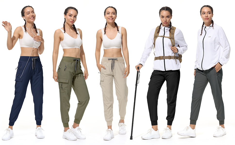 women hiking jogger