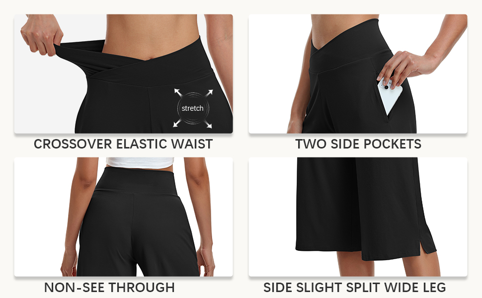 Womens Capri Pants with Pockets