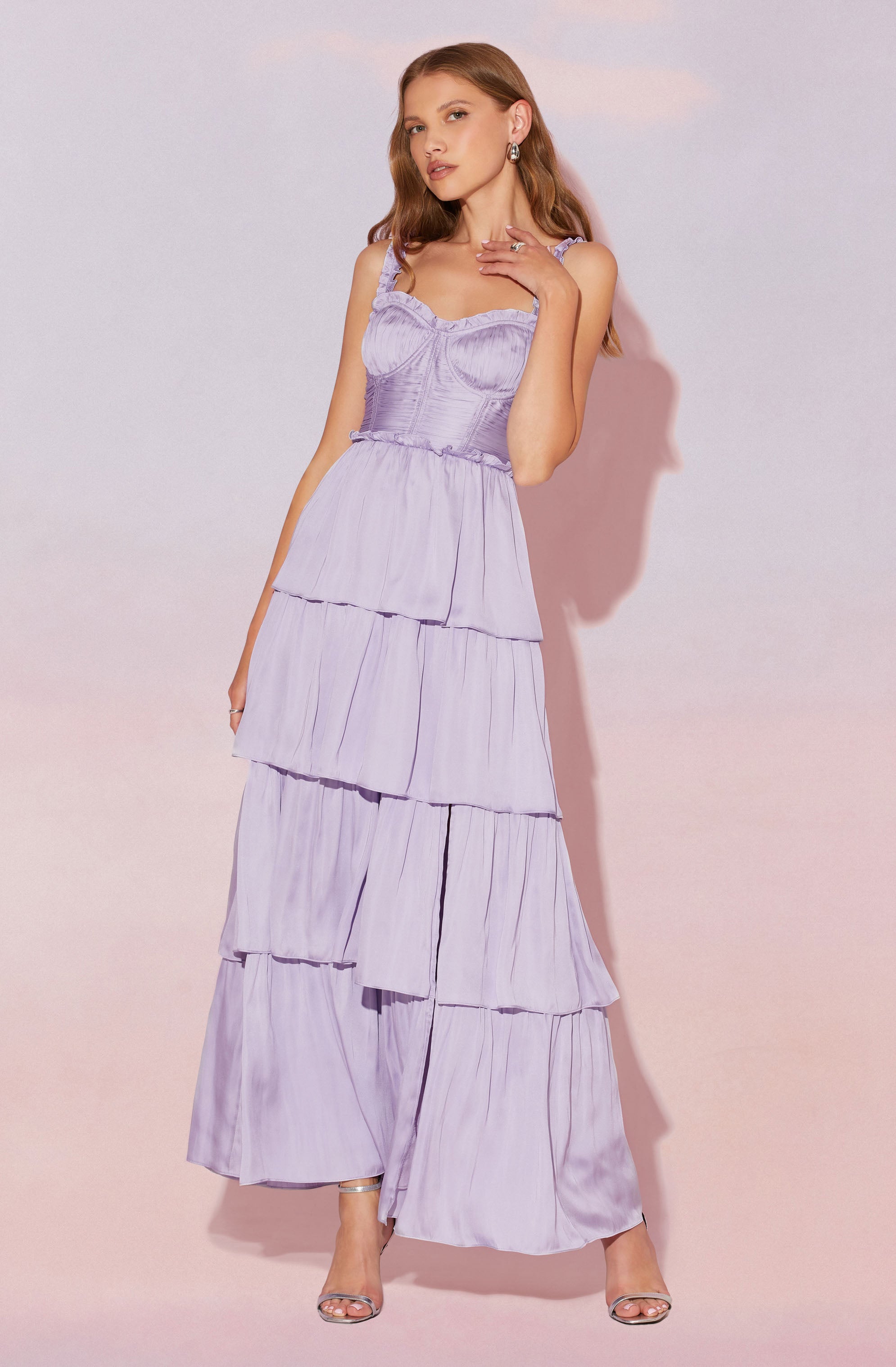 Tempany Tiered Maxi Dress-Aljck