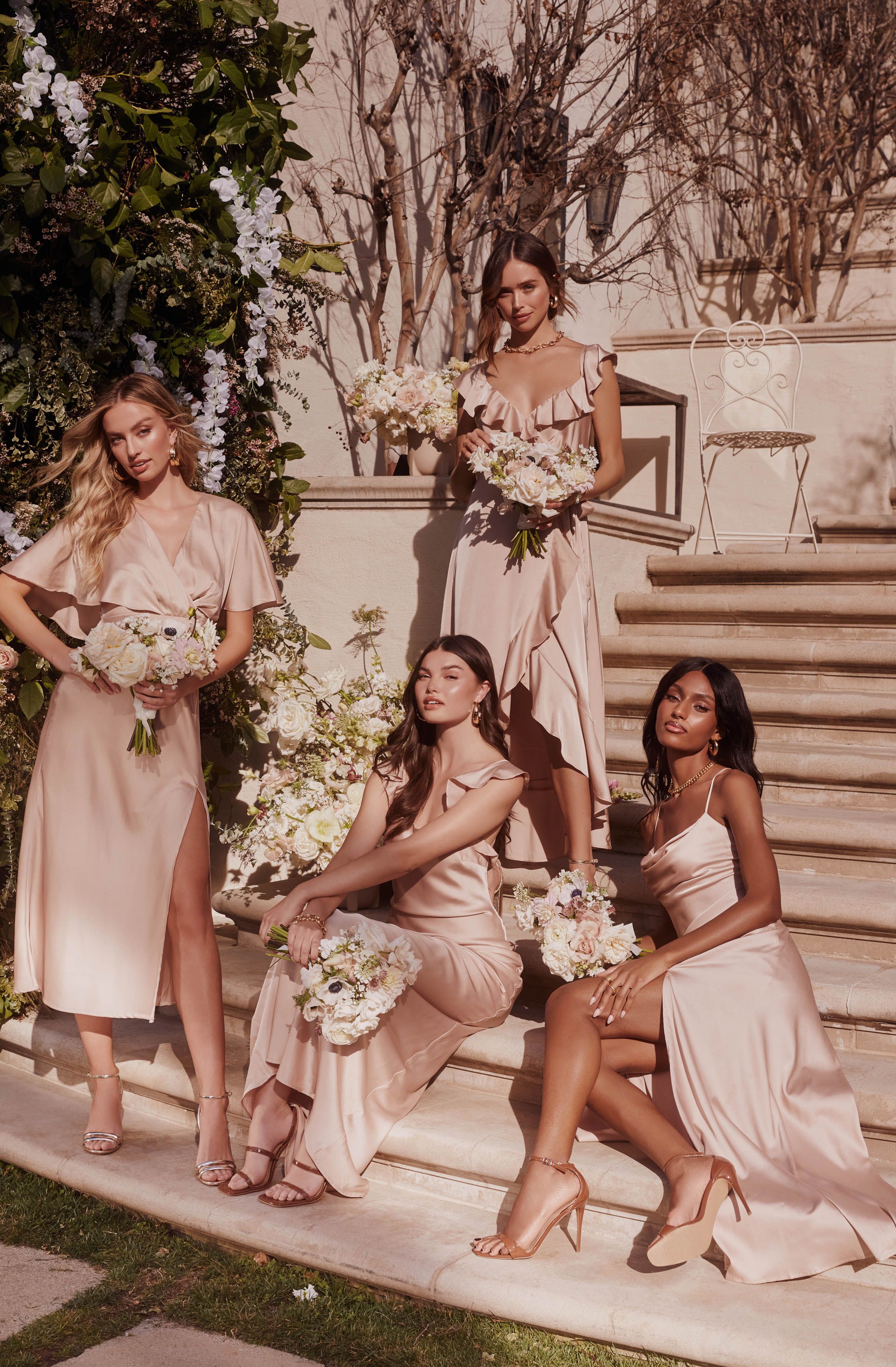 Wilshire Ruffle Open Back Midi Dress-Aljck