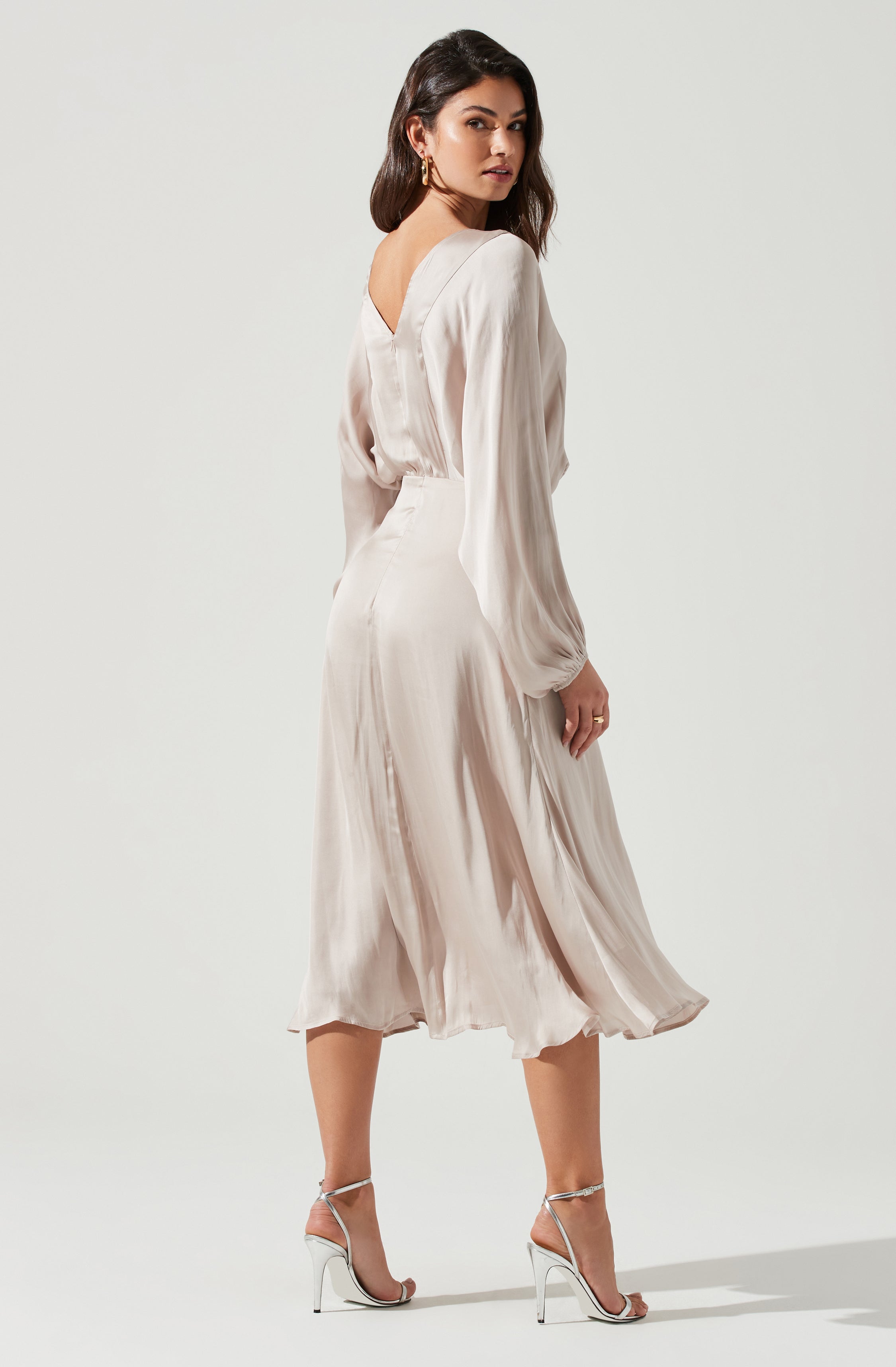 Marin Dolman Sleeve Midi Dress-Aljck