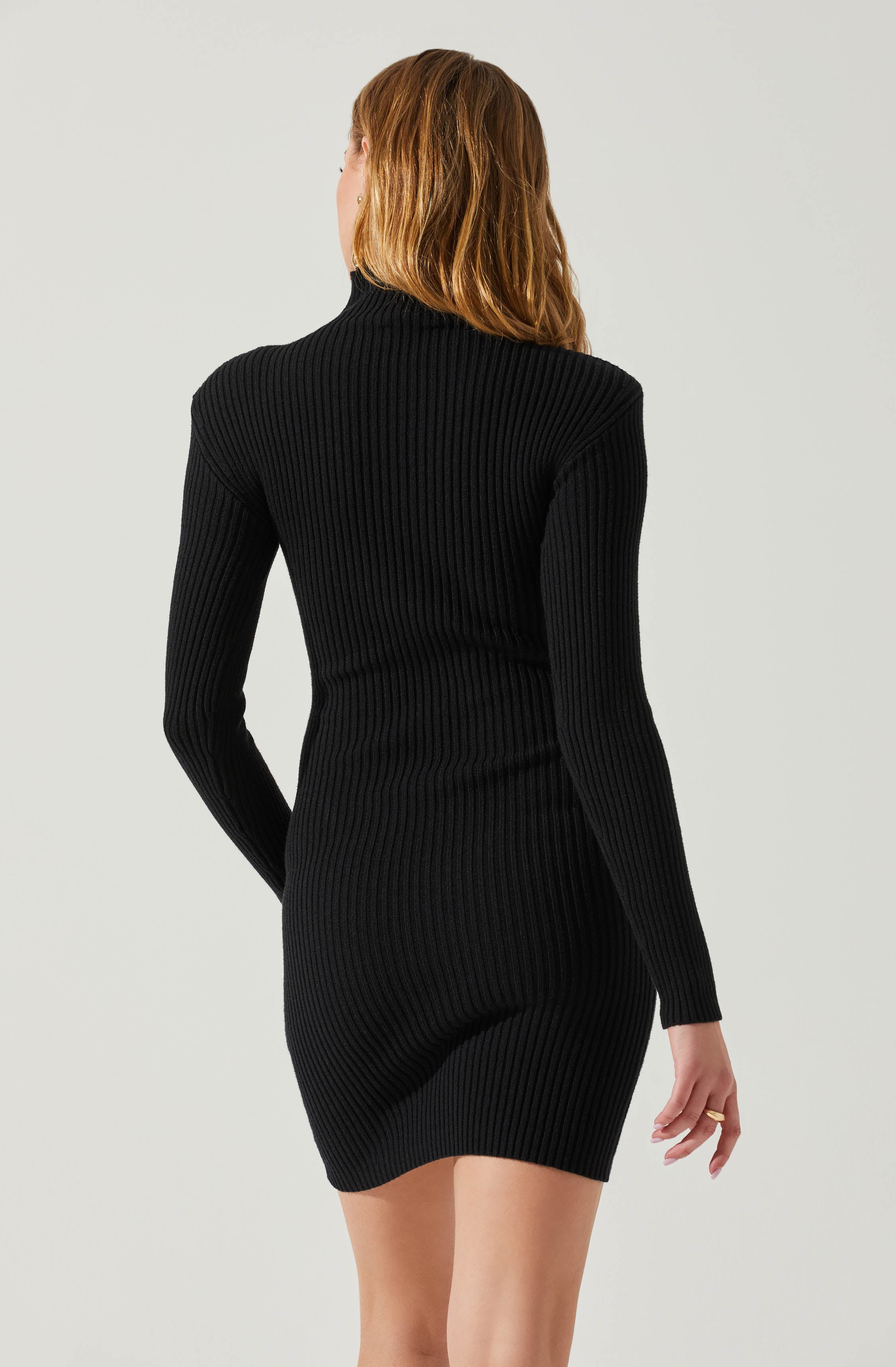 Gwendolyn Turtleneck Sweater Mini Dress-Aljck