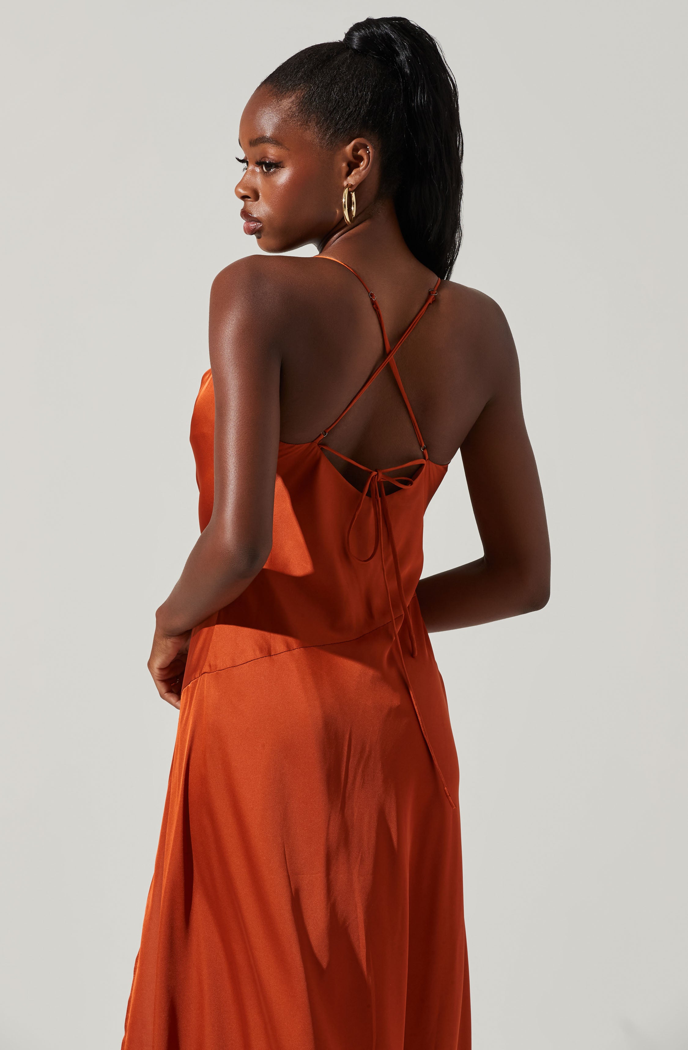 Palisades Cowl Neck Maxi Dress-Aljck