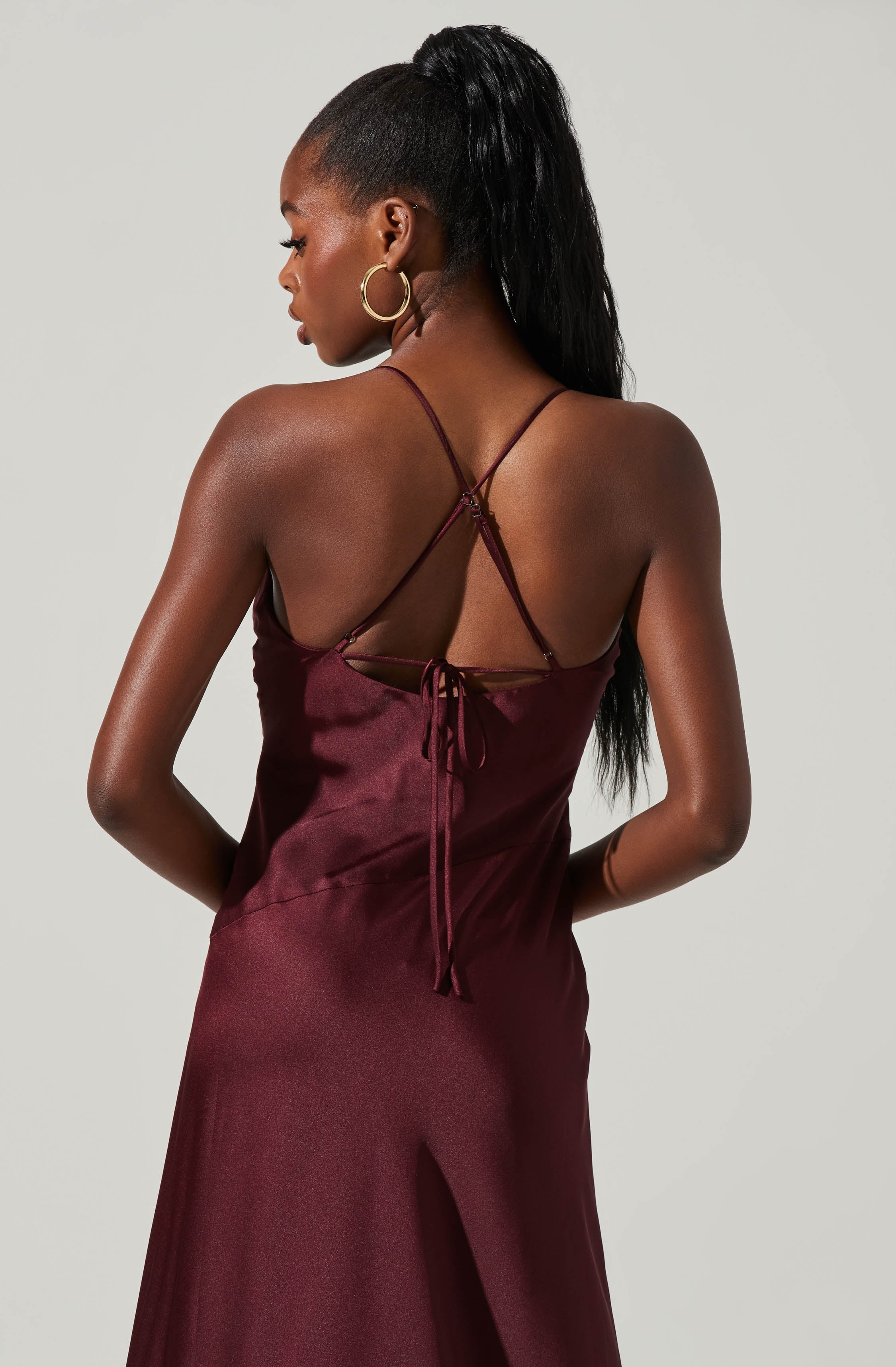 Palisades Cowl Neck Maxi Dress-Aljck