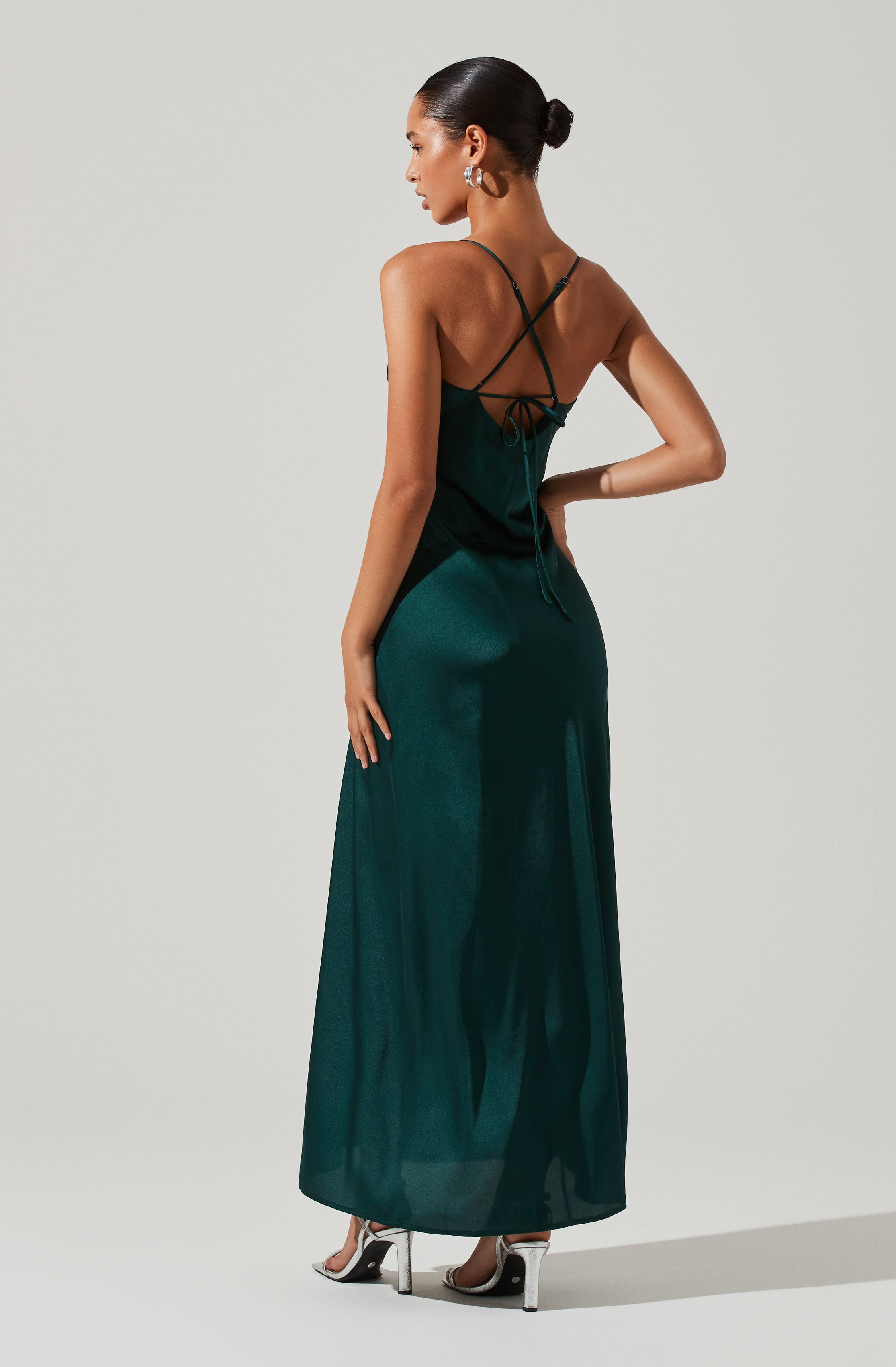 Palisades Cowl Neck Maxi Dress-Aljck