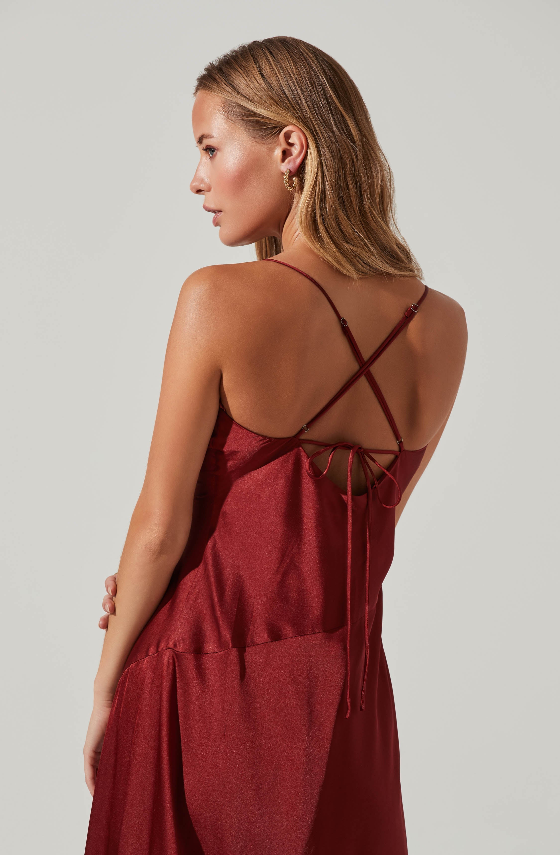 Palisades Cowl Neck Maxi Dress-Aljck