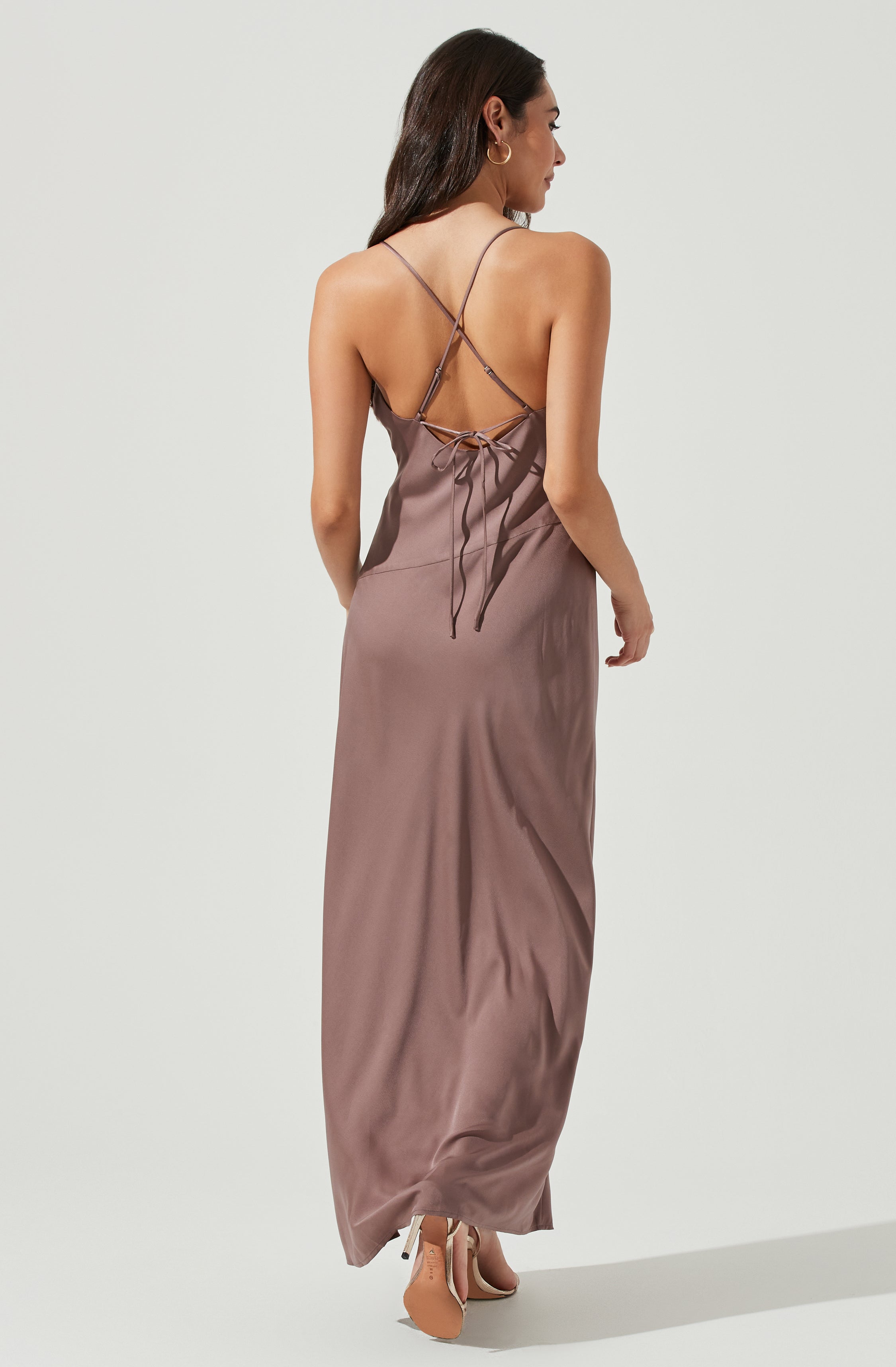 Palisades Cowl Neck Maxi Dress-Aljck