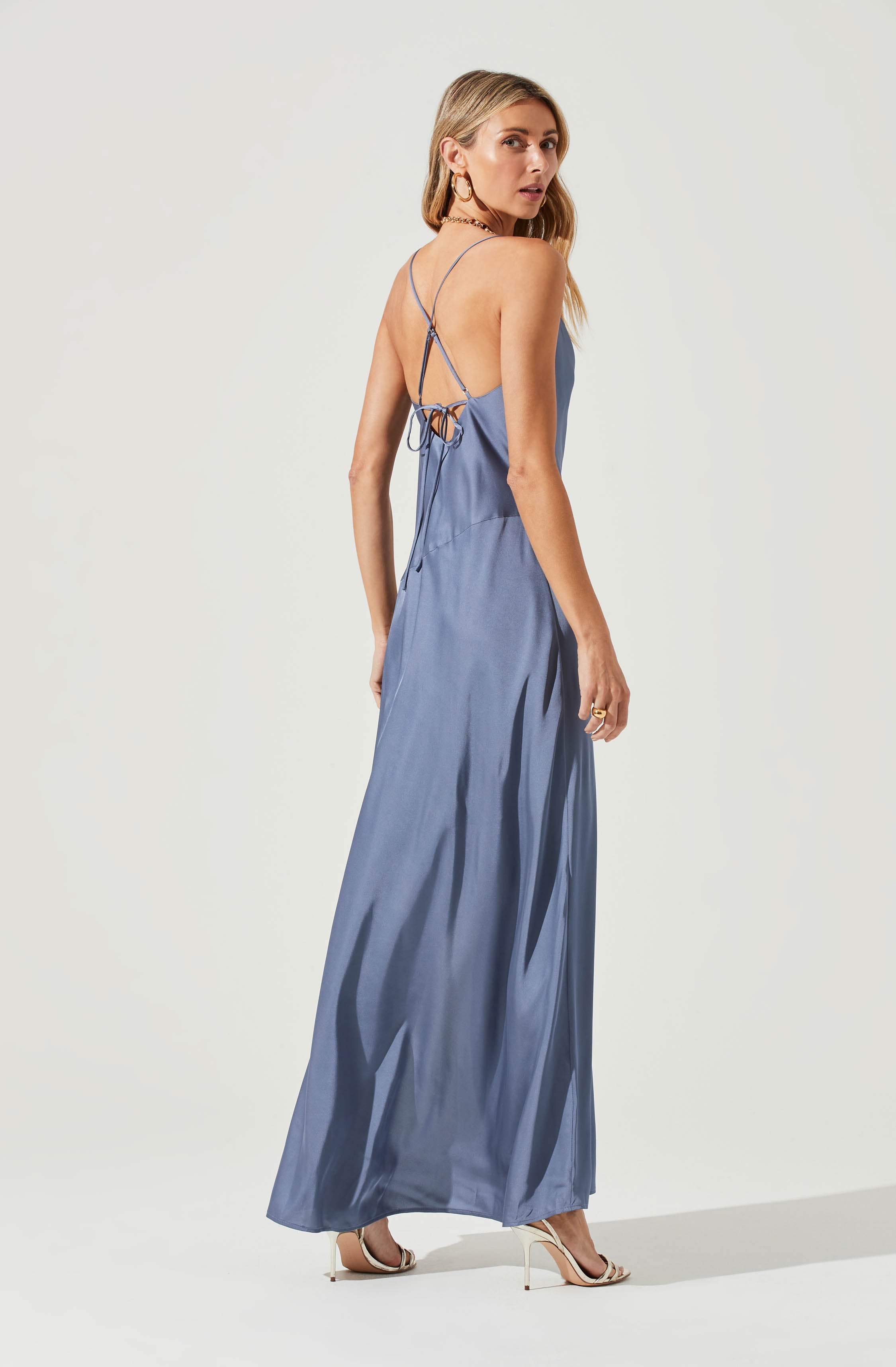 Palisades Cowl Neck Maxi Dress-Aljck