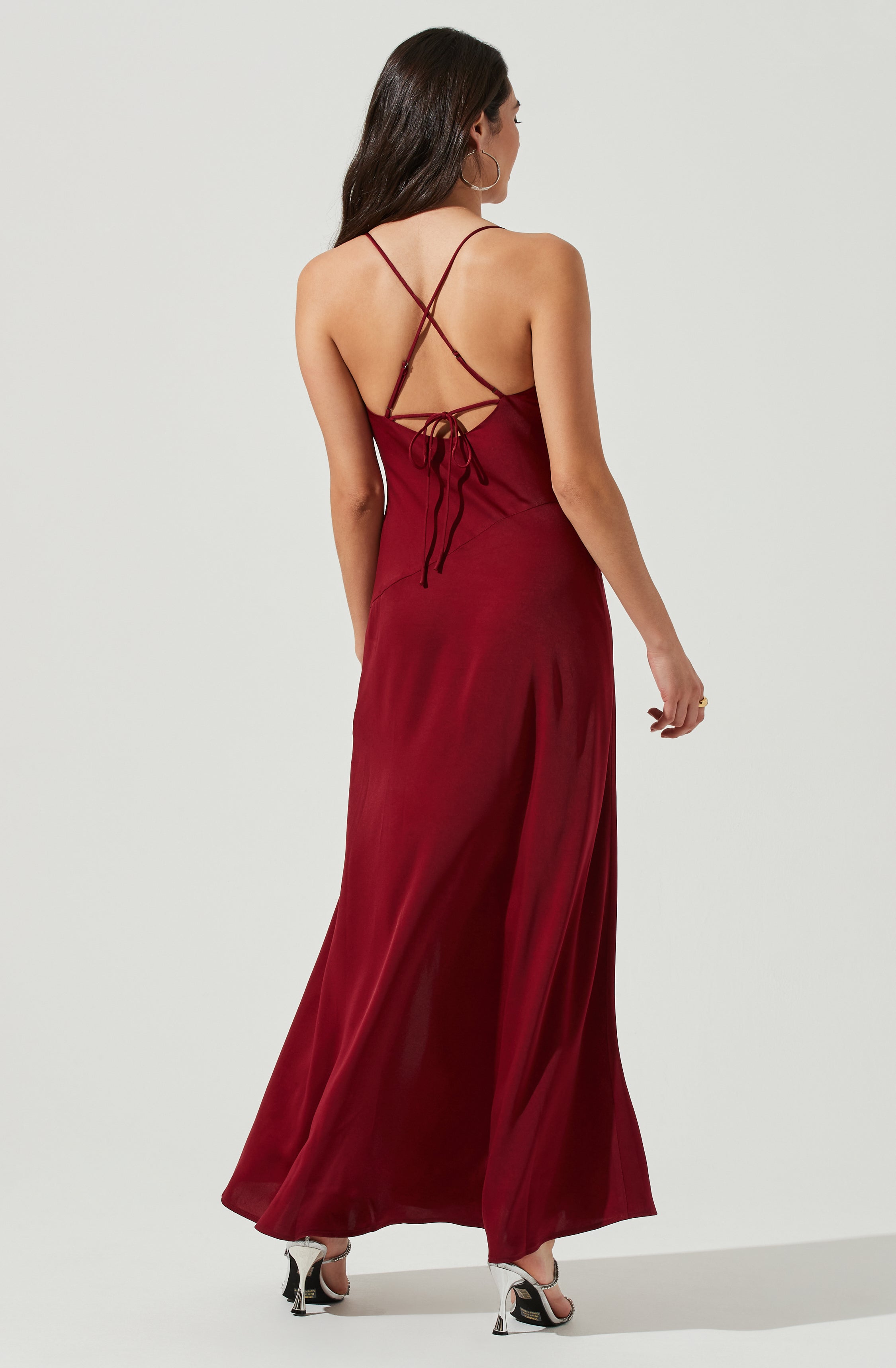 Palisades Cowl Neck Maxi Dress-Aljck