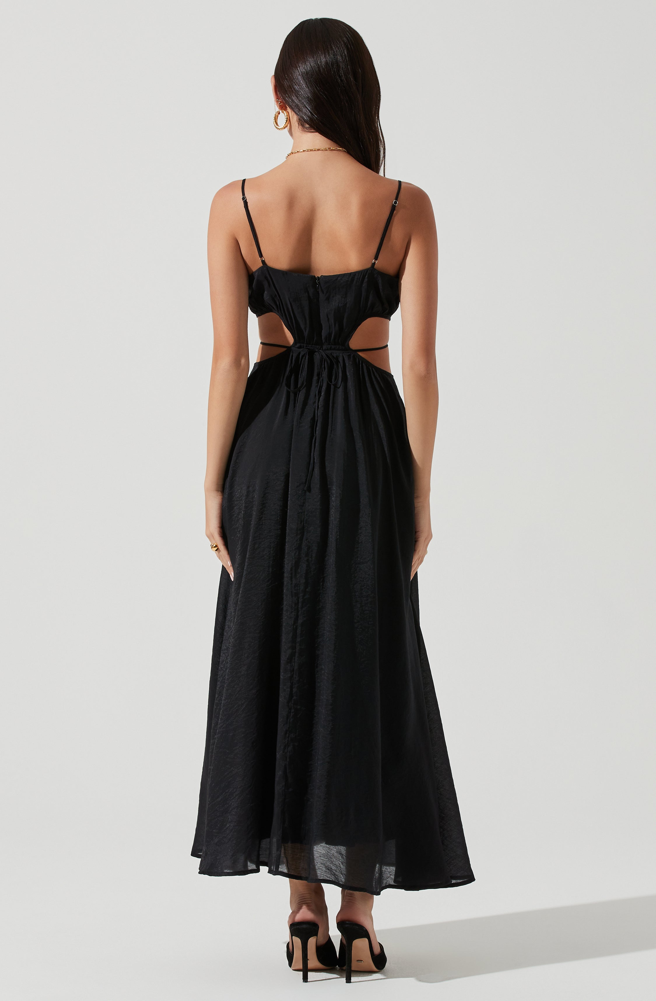 Sanger Cutout Midi Dress-Aljck