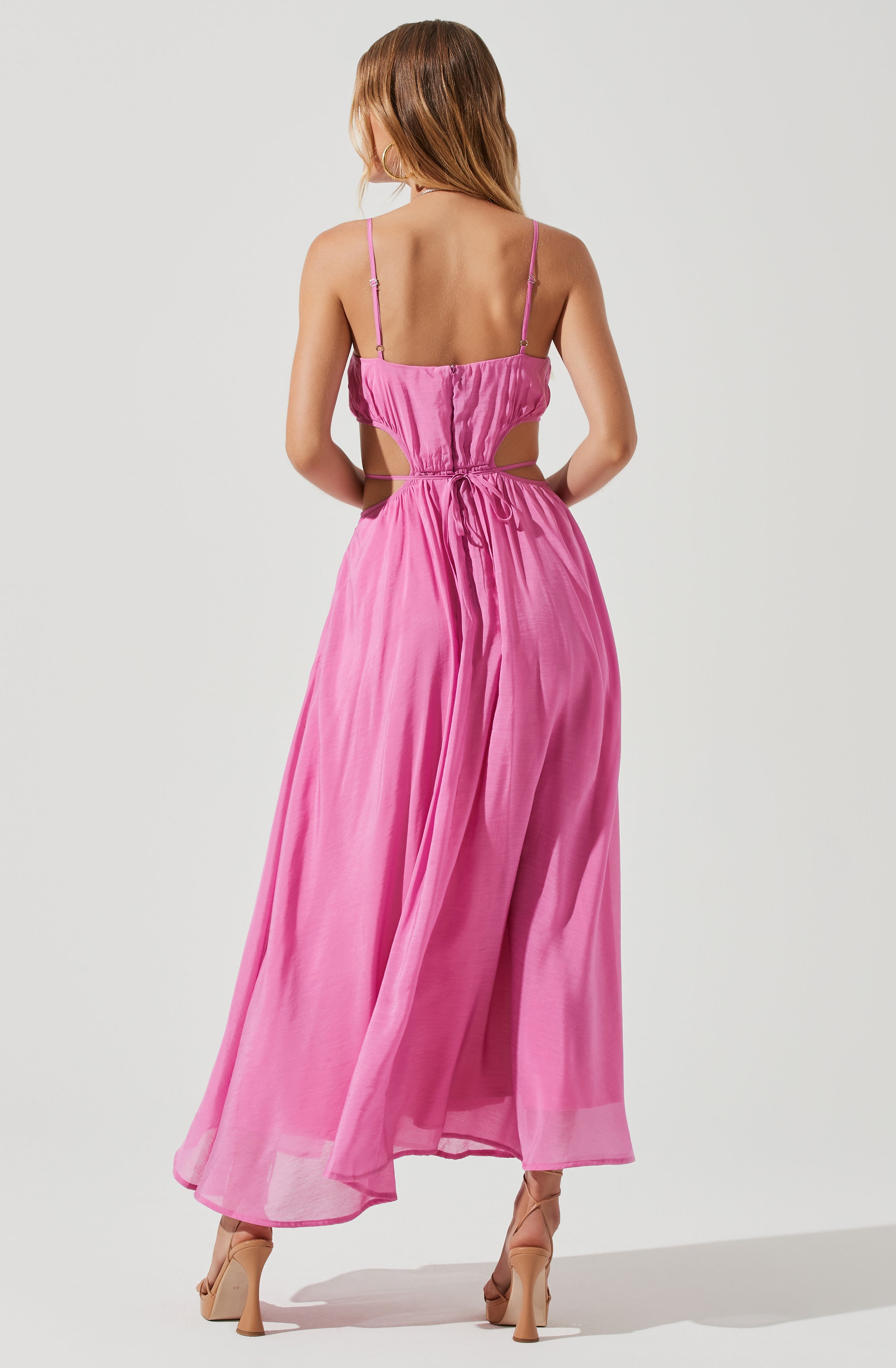 Sanger Cutout Midi Dress-Aljck