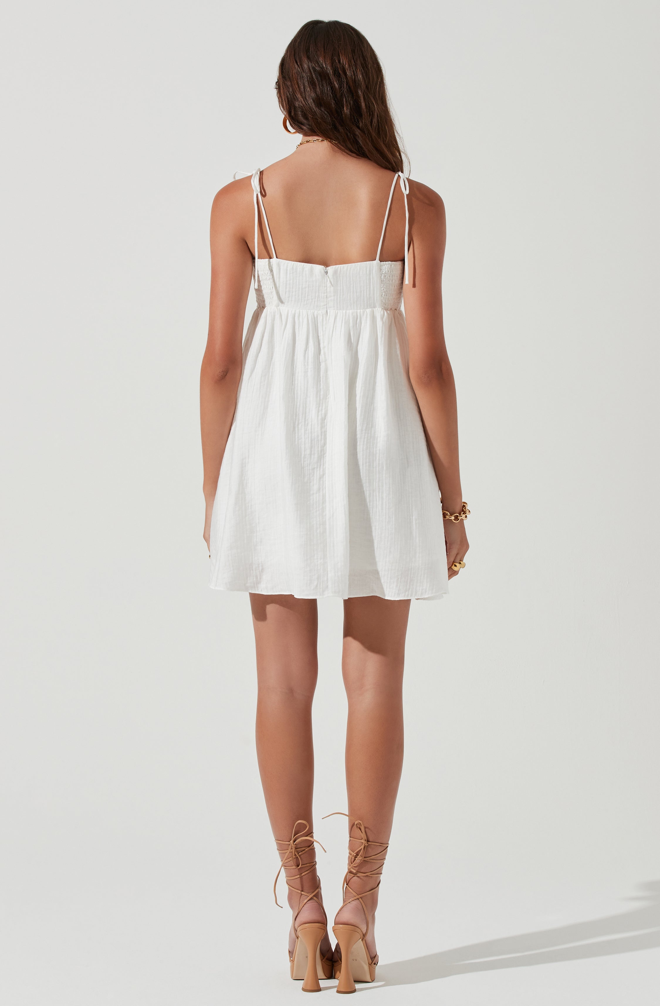 Serenity Square Neck Mini Dress-Aljck