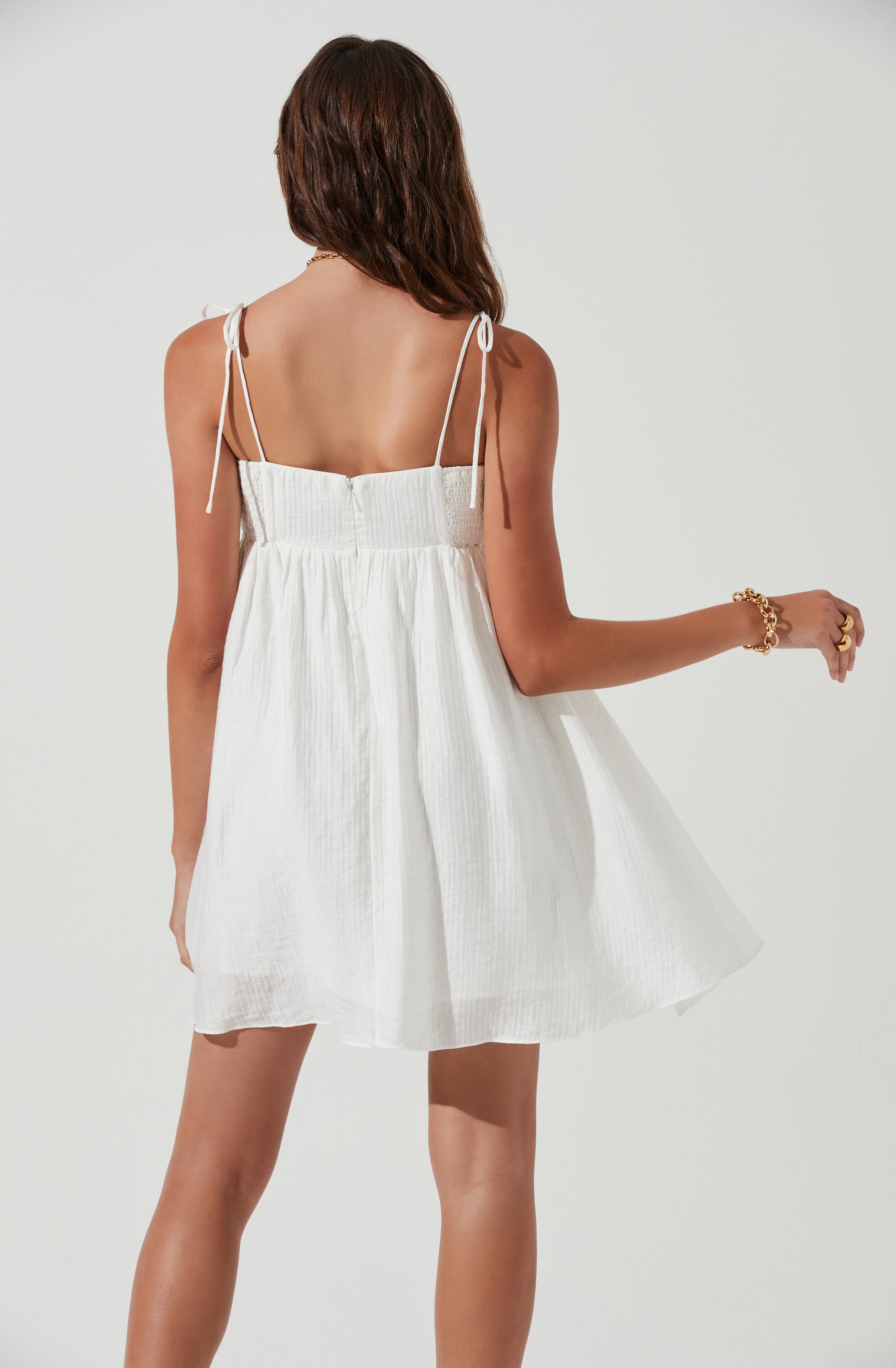 Serenity Square Neck Mini Dress-Aljck