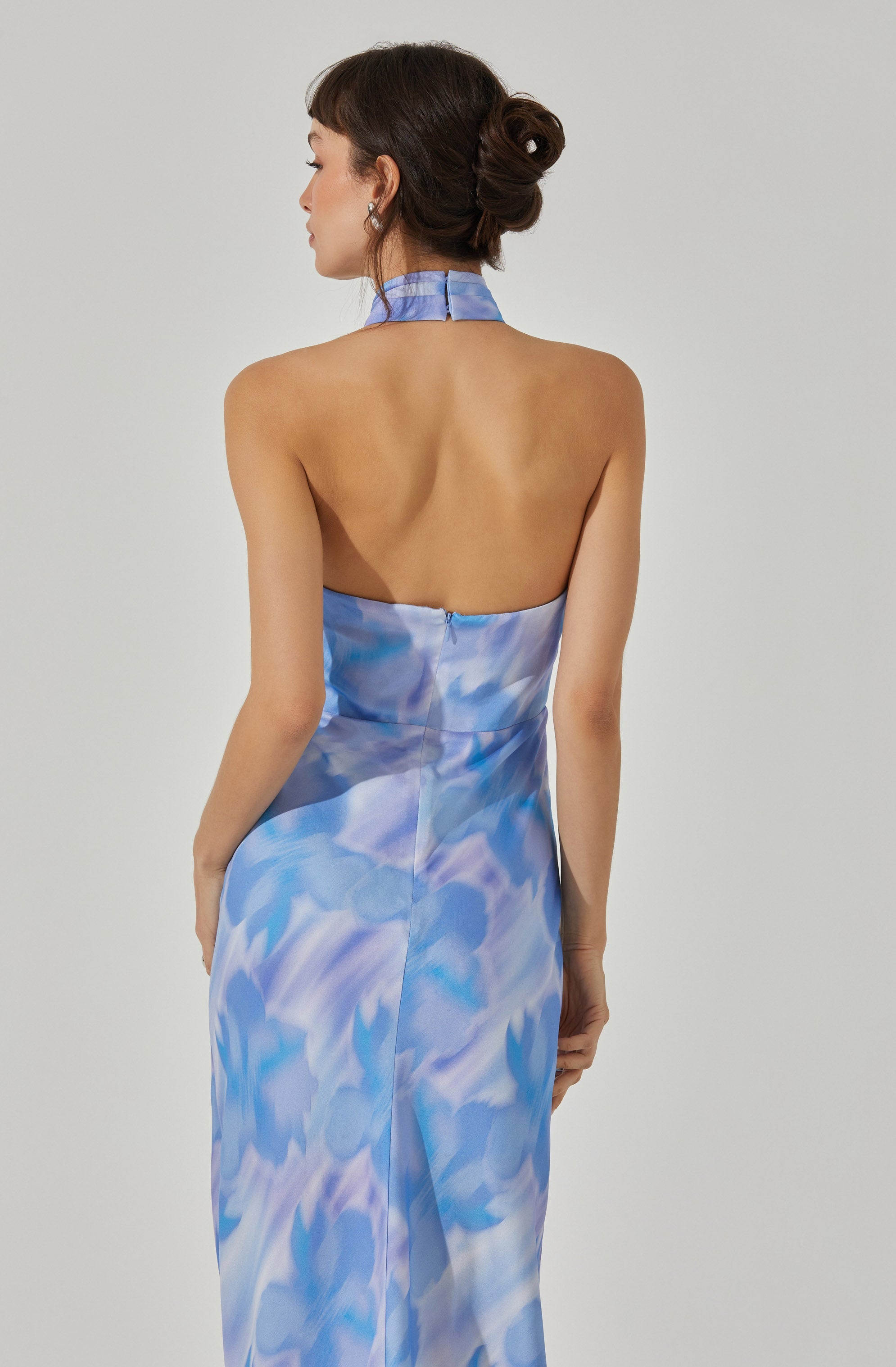 Marissa Halter Neck Midi Dress-Aljck