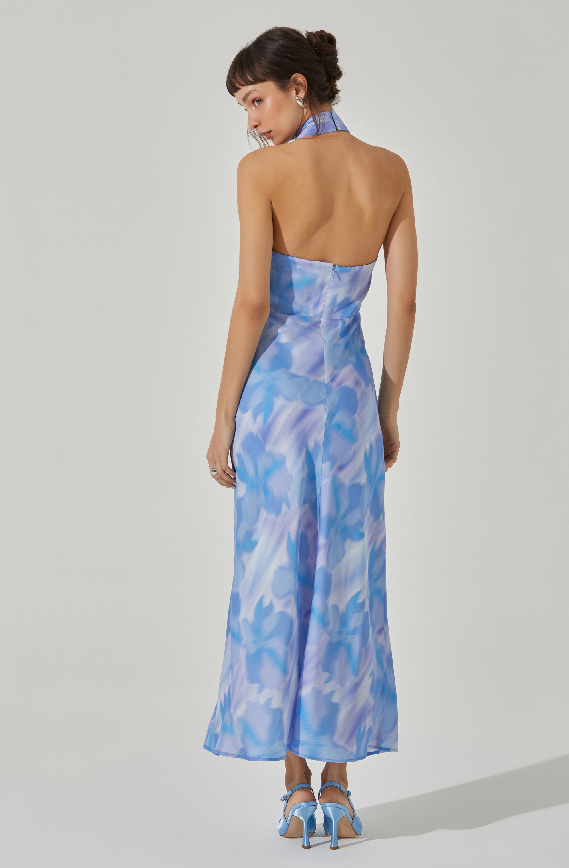 Marissa Halter Neck Midi Dress-Aljck