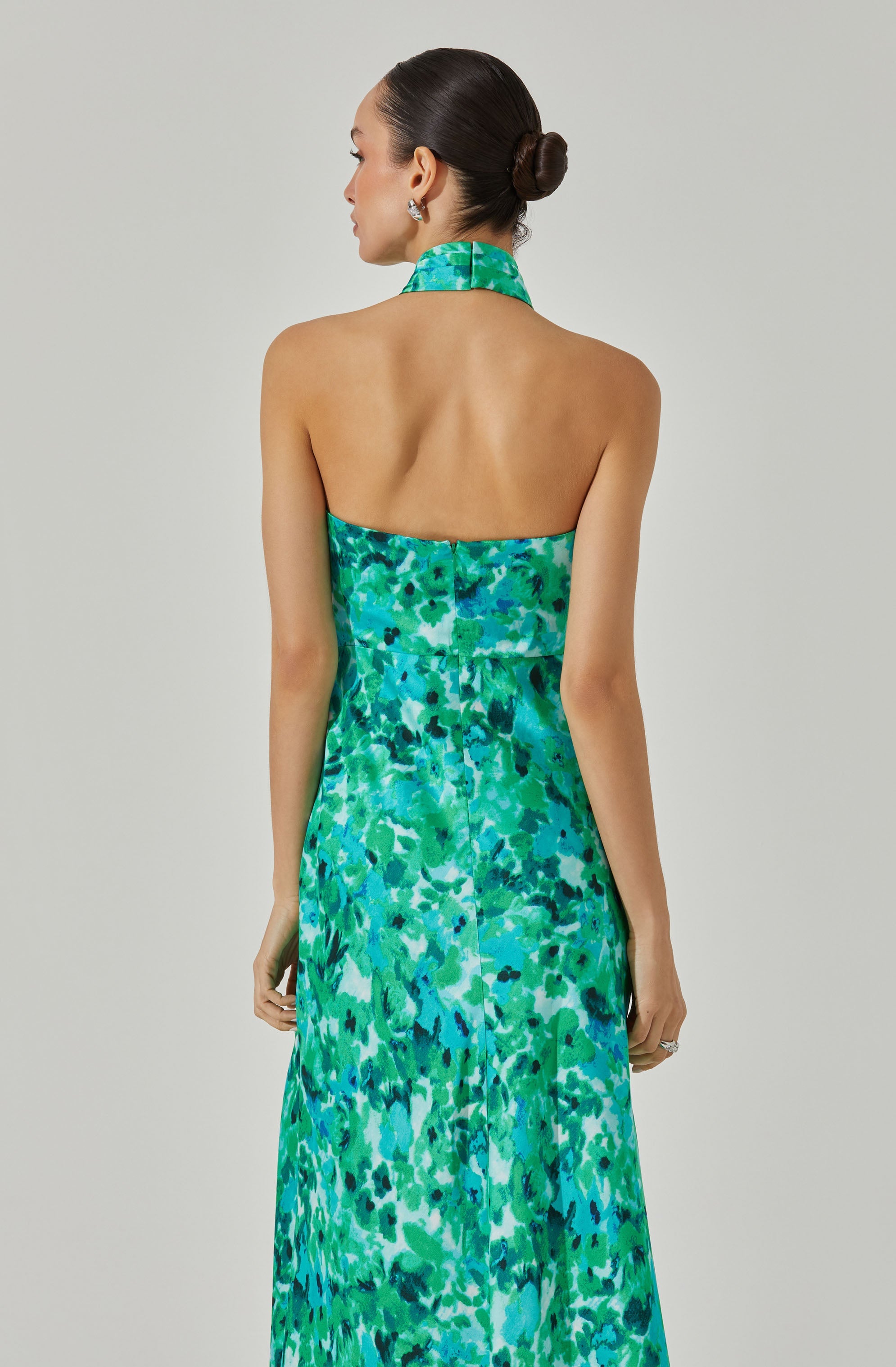 Marissa Halter Neck Midi Dress-Aljck