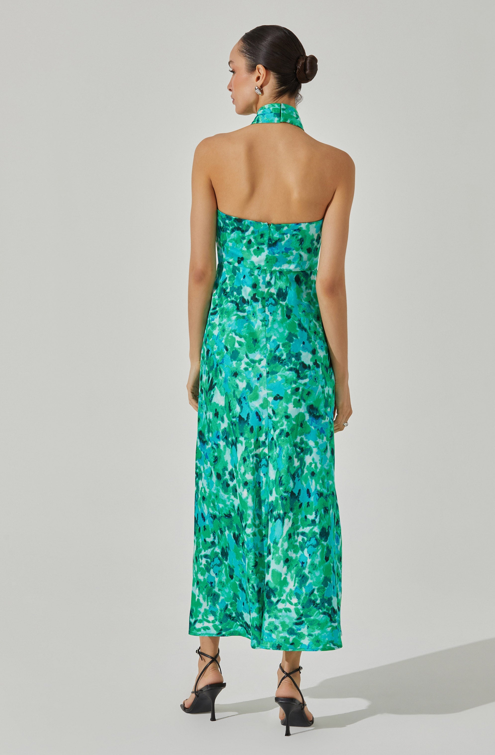 Marissa Halter Neck Midi Dress-Aljck