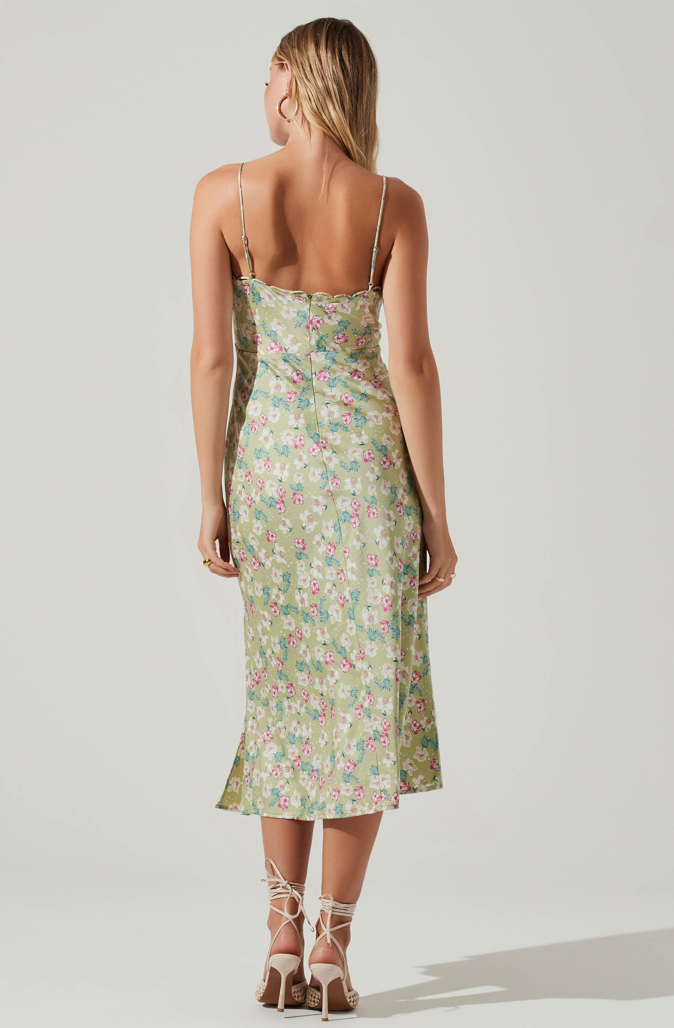 Florentina Floral Midi Dress-Aljck