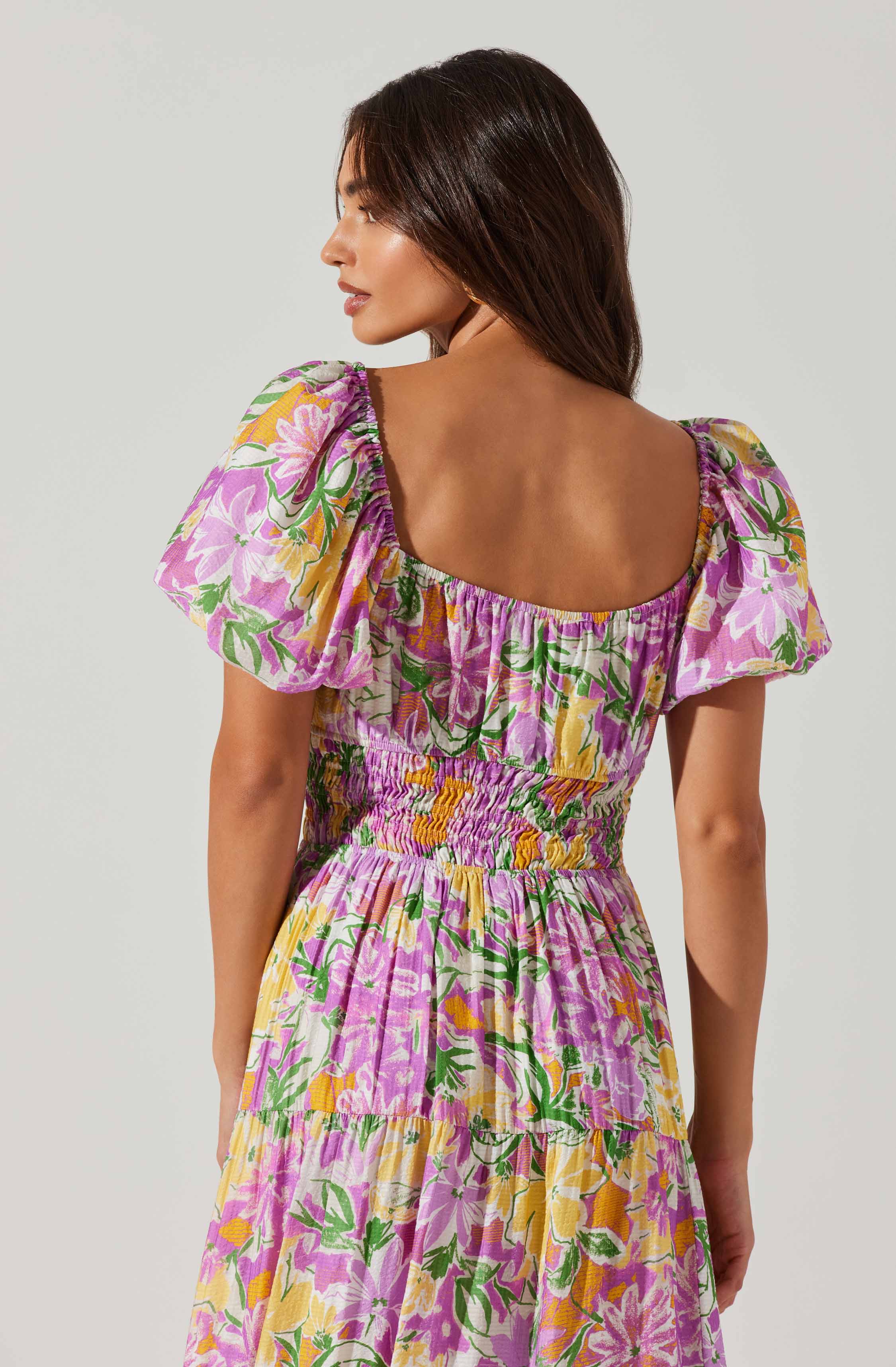 Florentina Sweetheart Neckline Midi Dress-Aljck