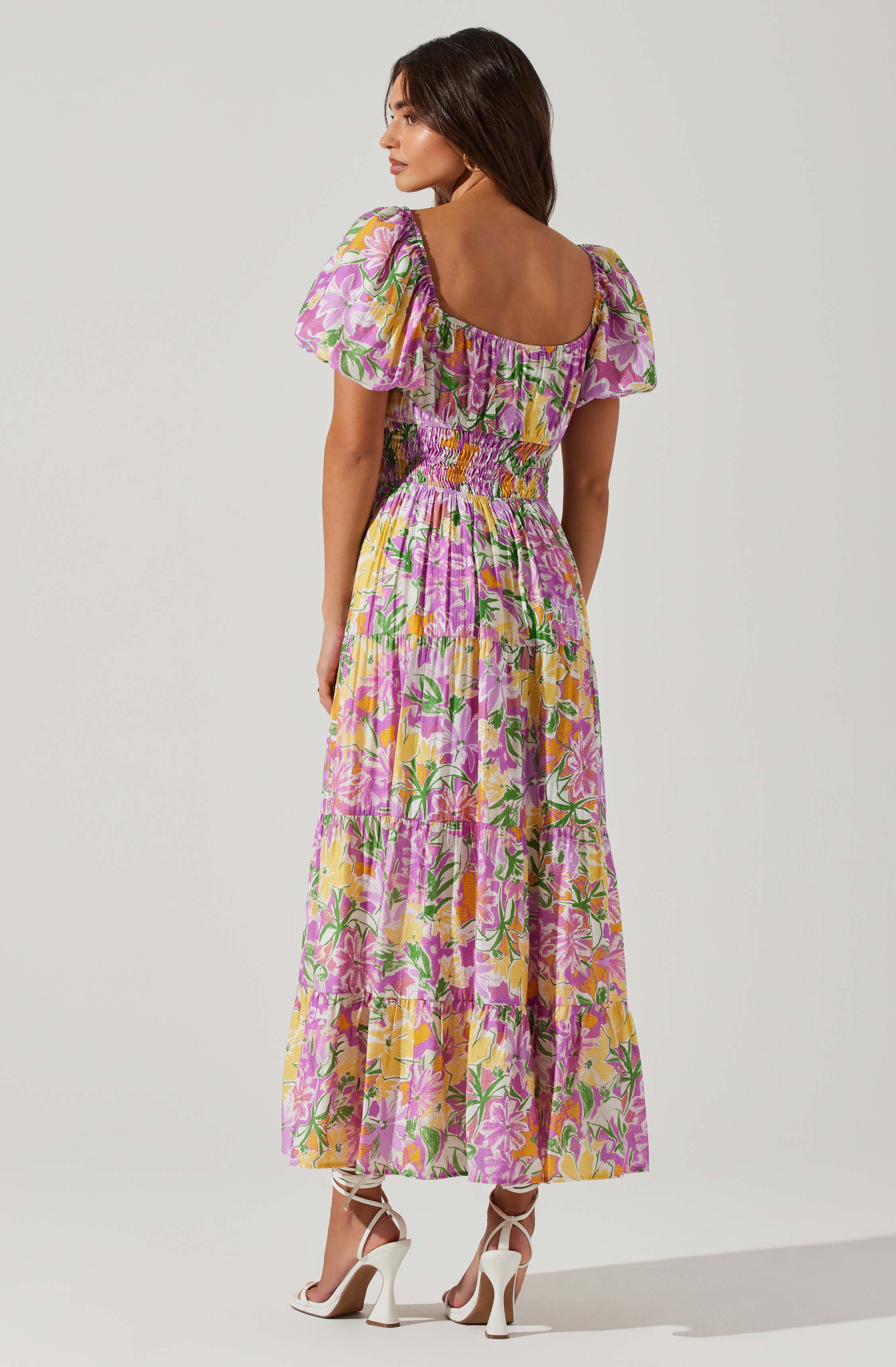 Florentina Sweetheart Neckline Midi Dress-Aljck