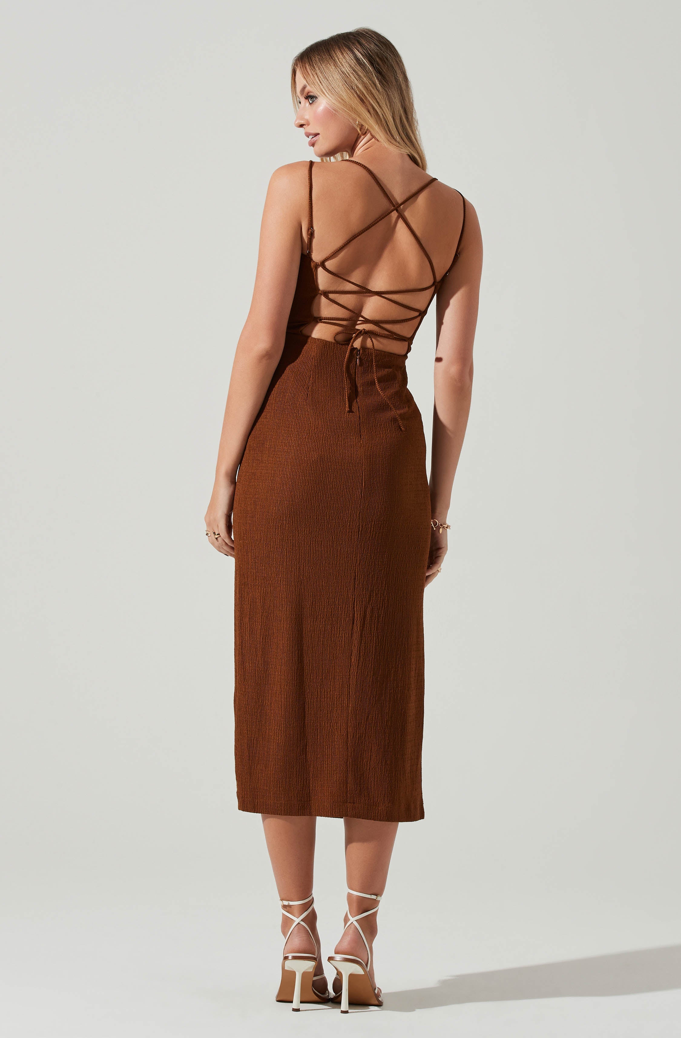 Brinda Wrap Midi Dress-Aljck