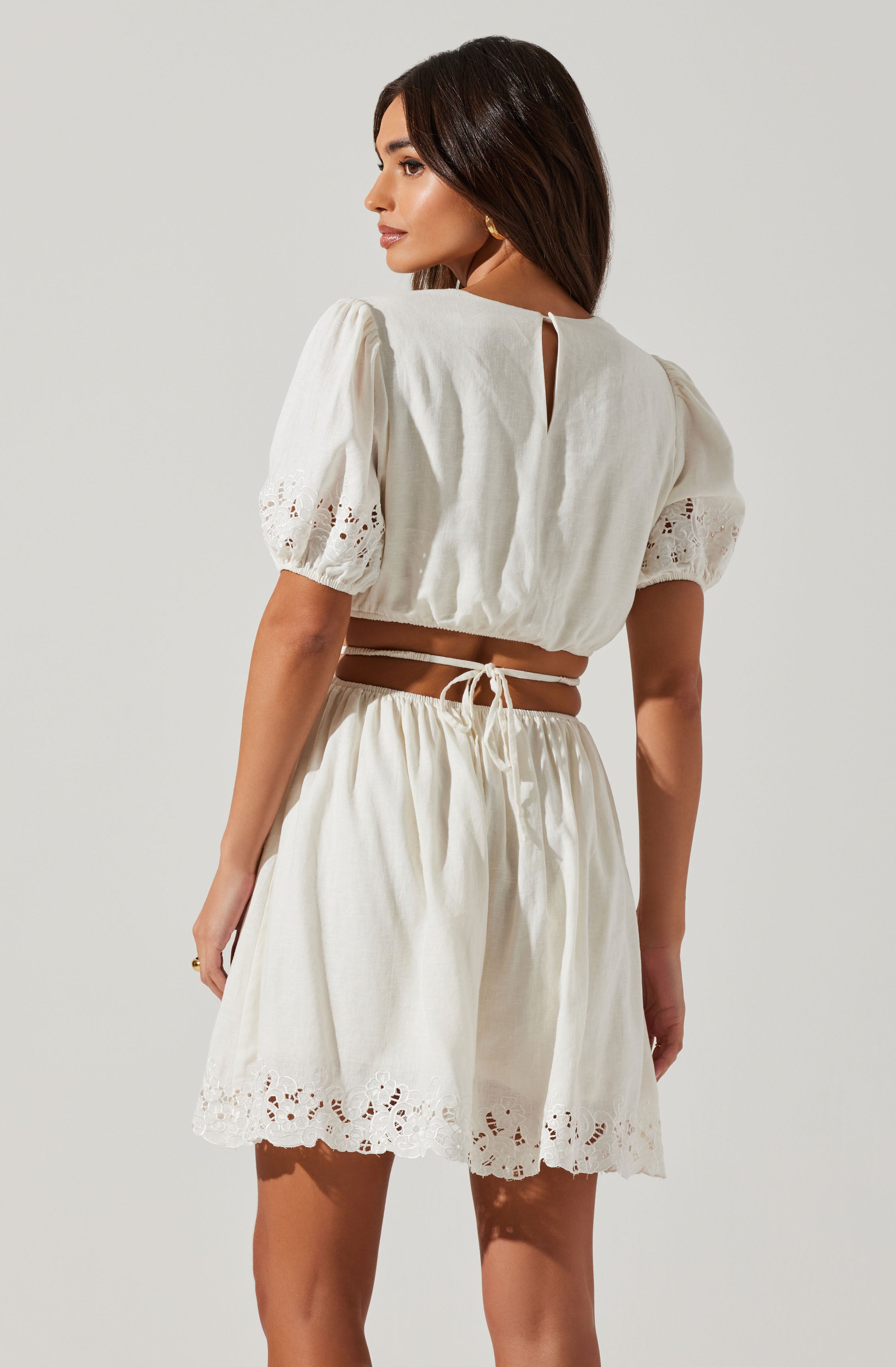 Haylen Cutout Mini Dress-Aljck