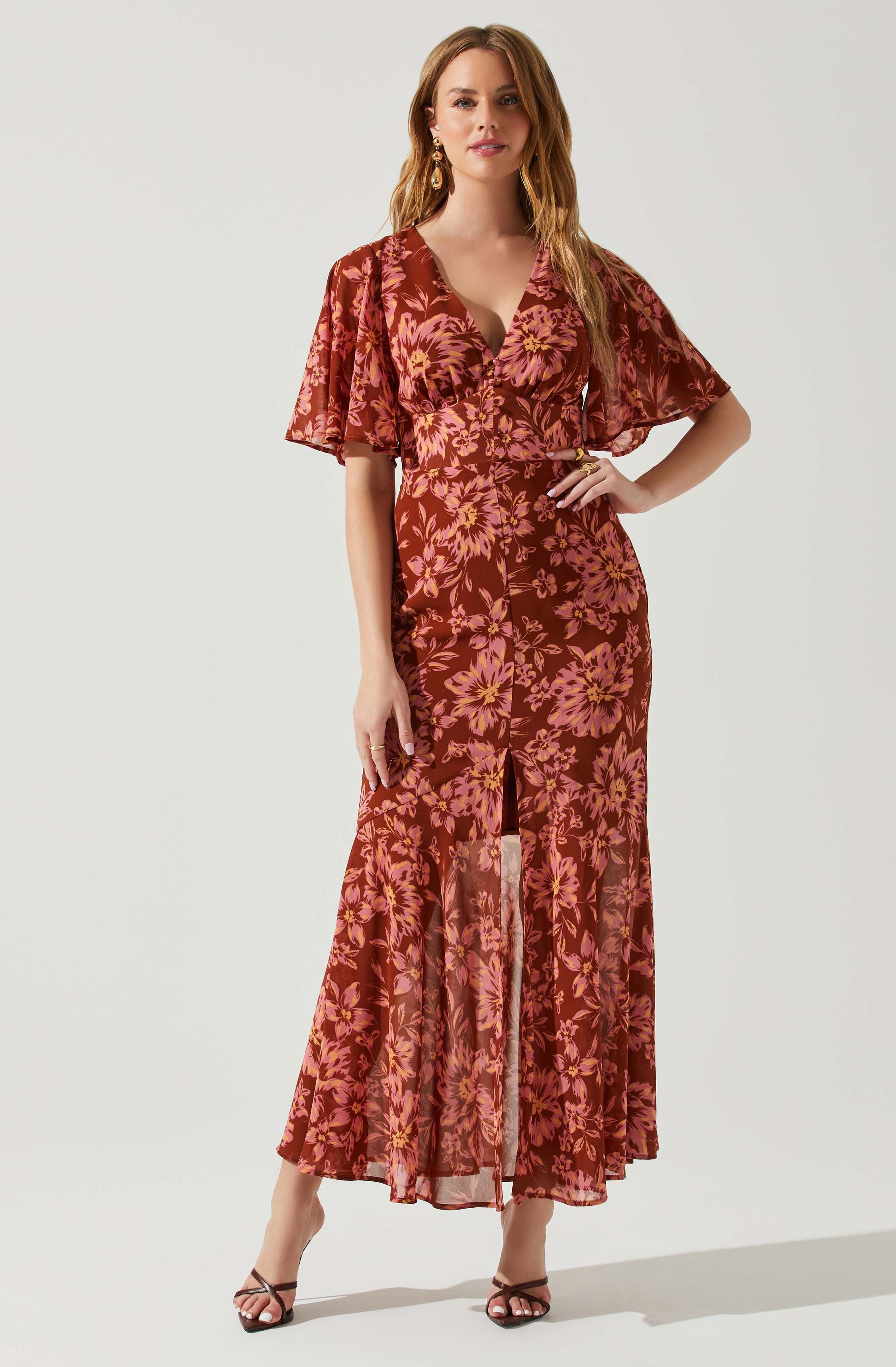 Kenzie Floral Maxi Dress-Aljck