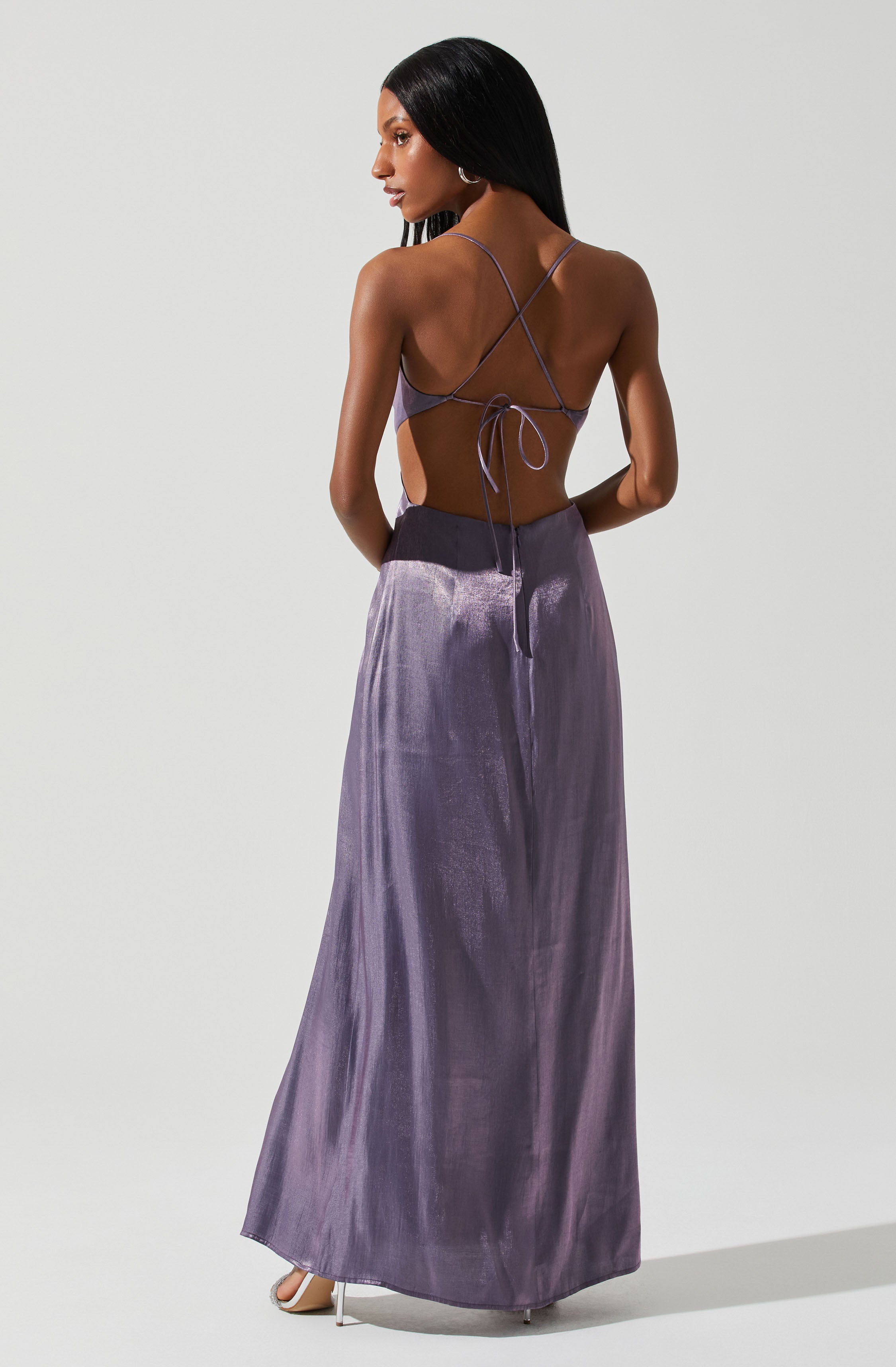 Shivani Open Back Maxi Dress-Aljck