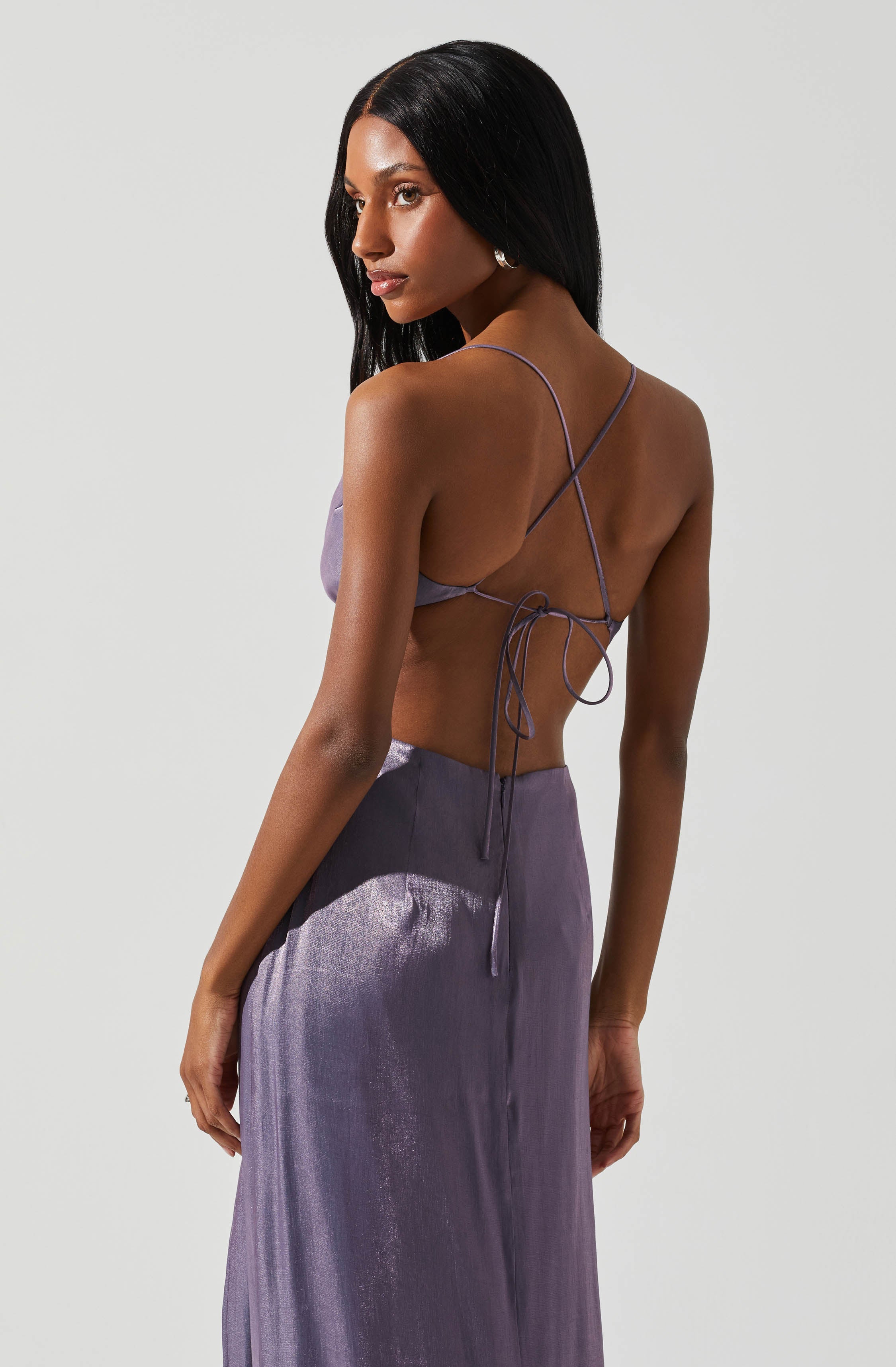 Shivani Open Back Maxi Dress-Aljck