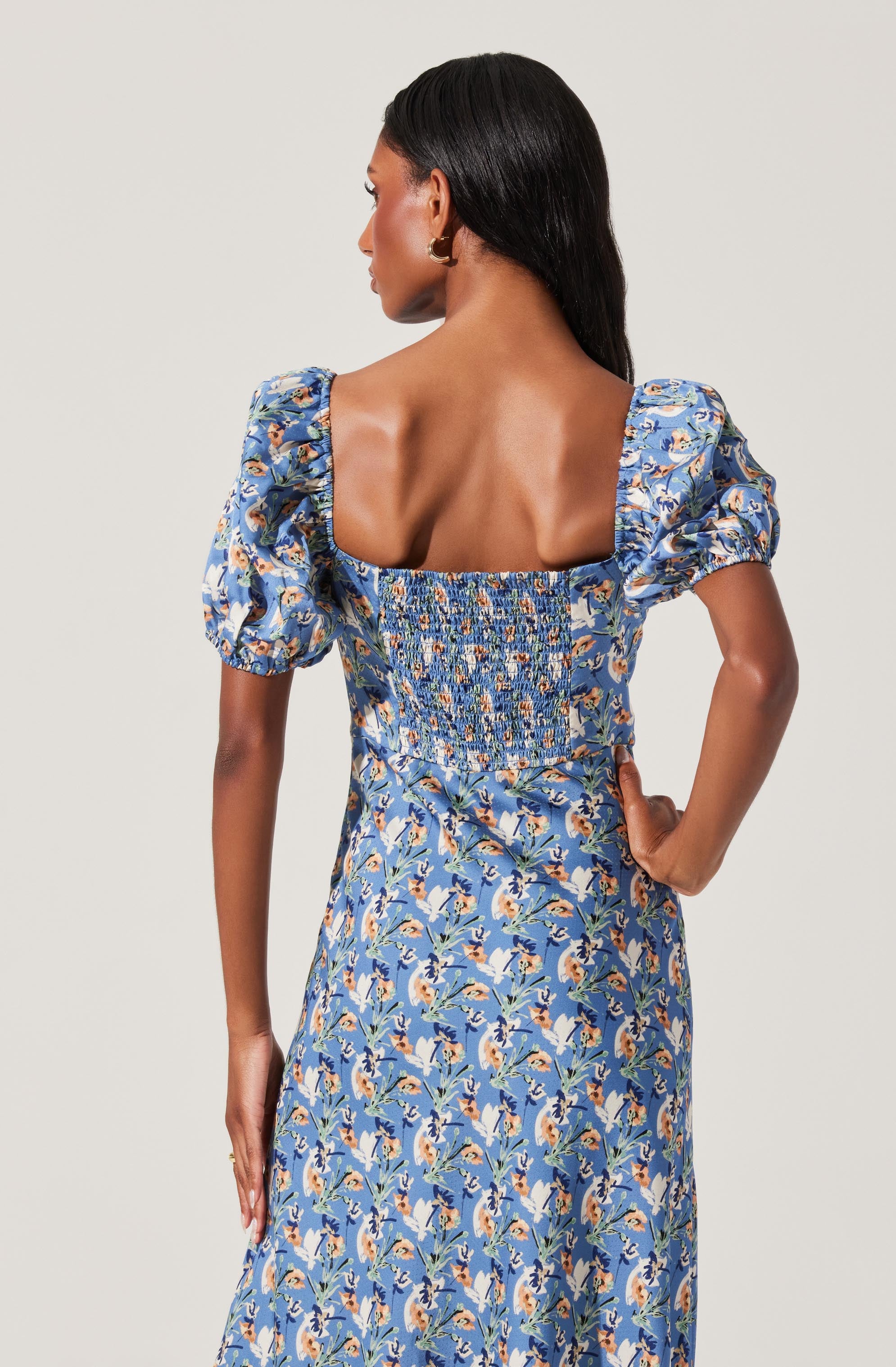 Sylvie Floral Bustier Maxi Dress-Aljck