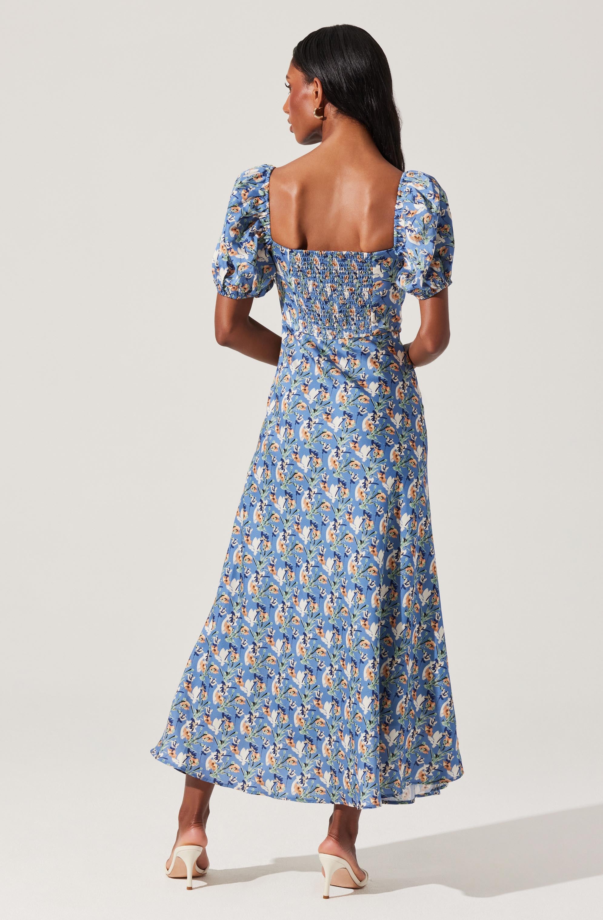 Sylvie Floral Bustier Maxi Dress-Aljck