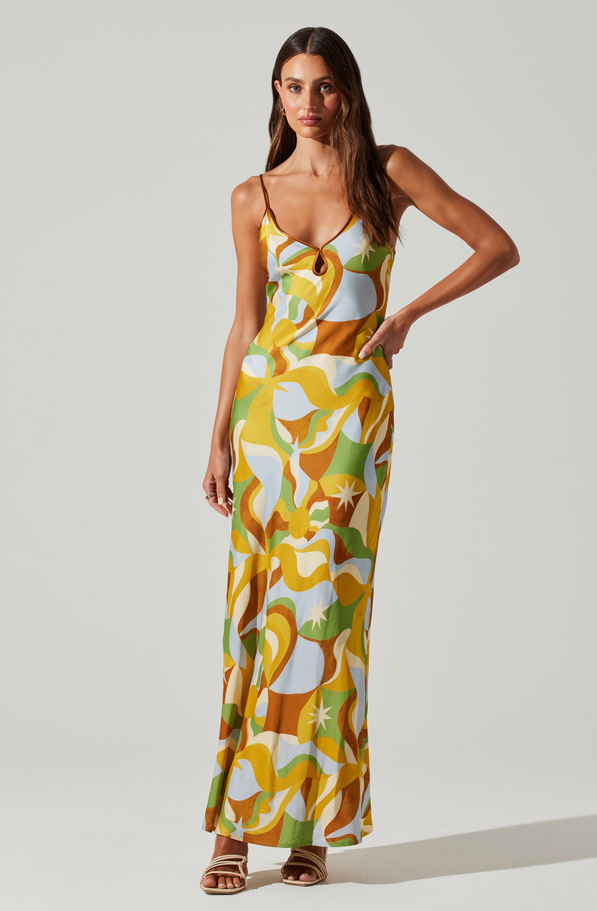 Nilana Keyhole Front Dress-Aljck