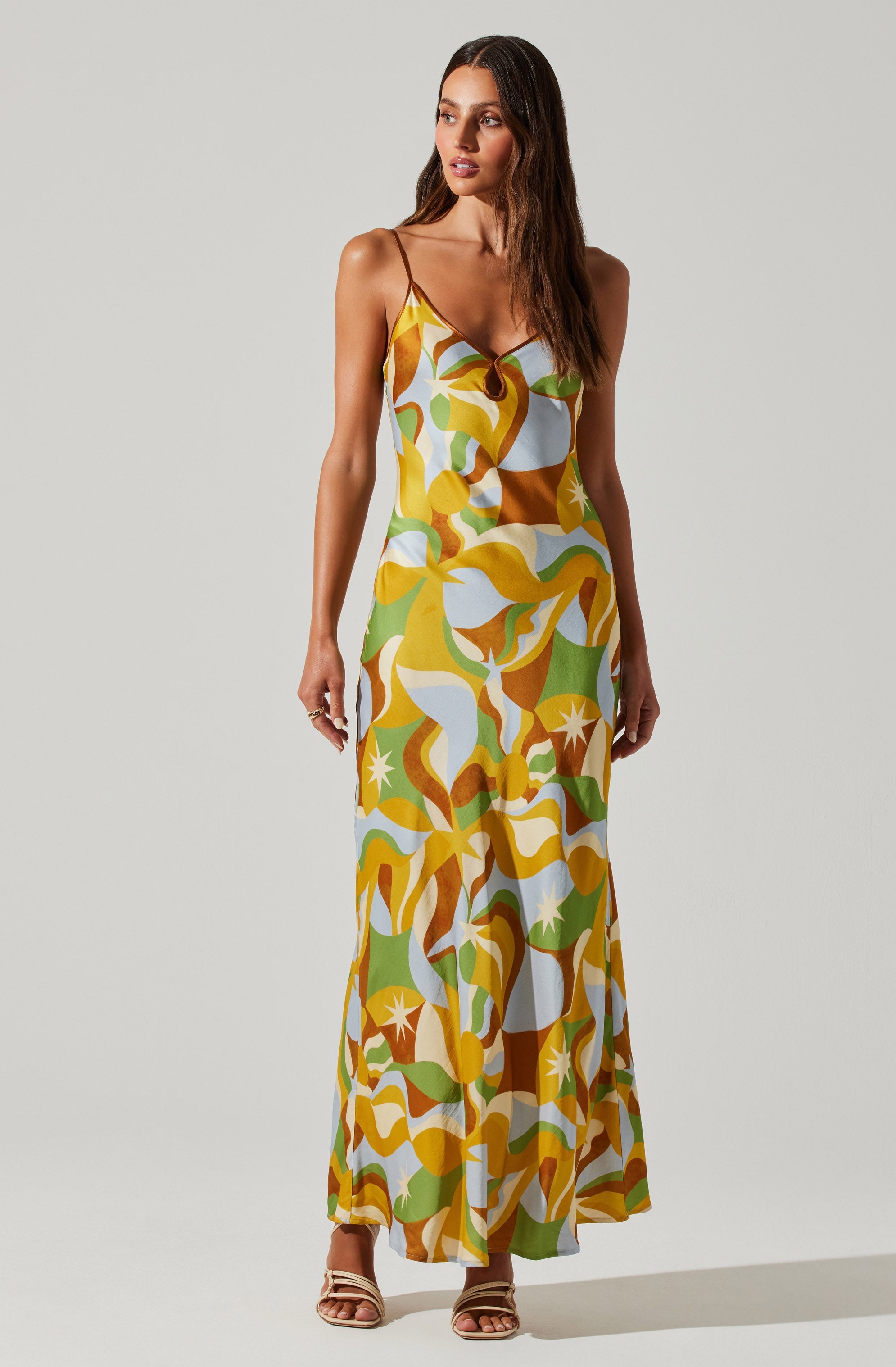 Nilana Keyhole Front Dress-Aljck