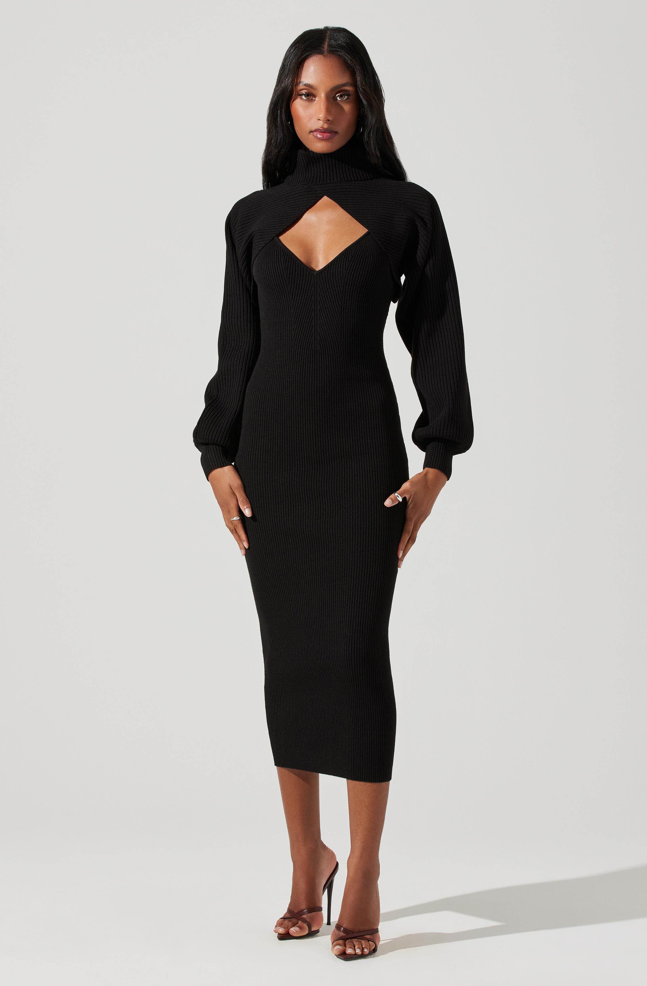 Jodie Bolero Midi Sweater Dress-Aljck
