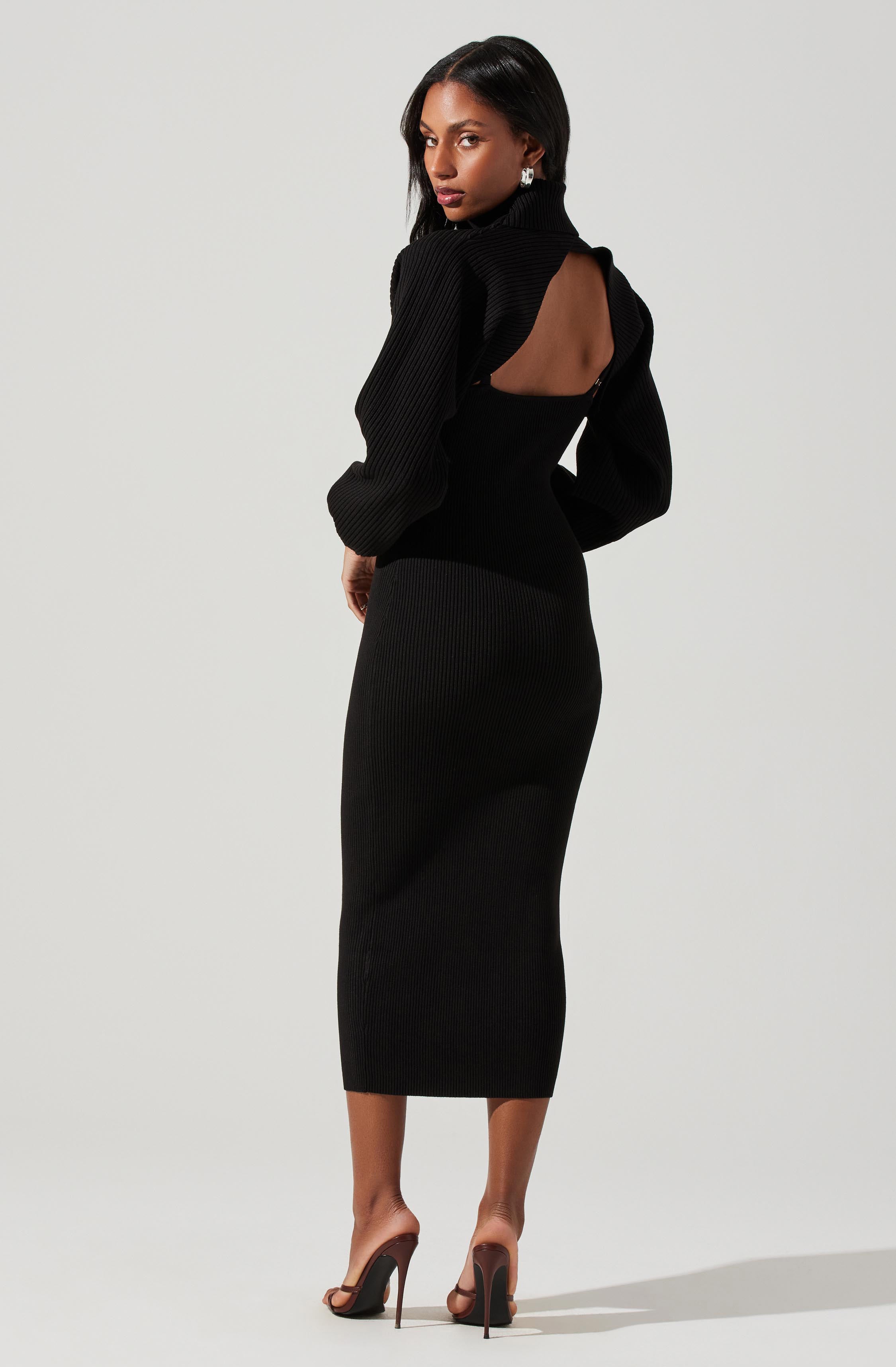Jodie Bolero Midi Sweater Dress-Aljck