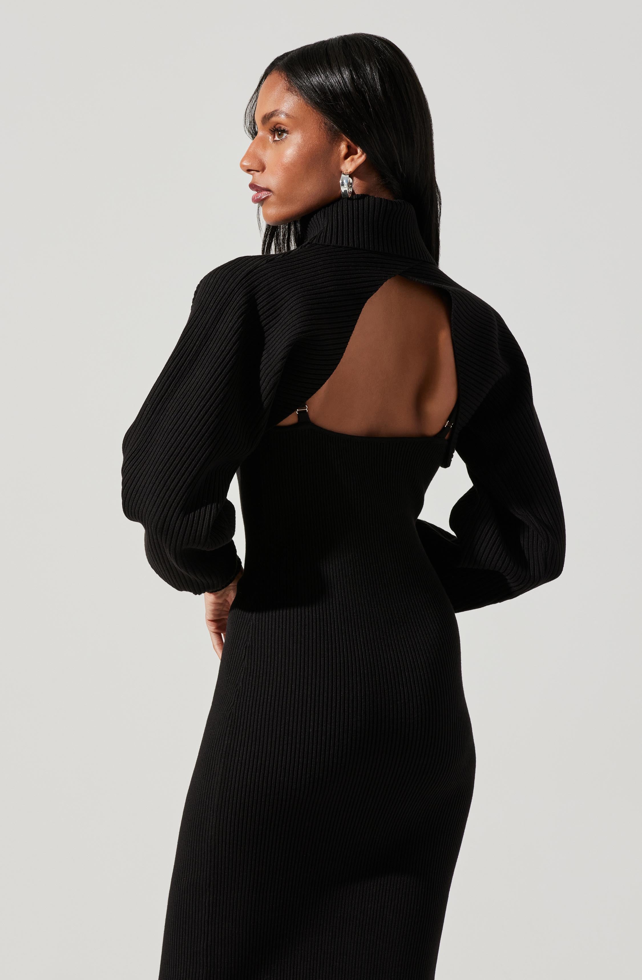 Jodie Bolero Midi Sweater Dress-Aljck