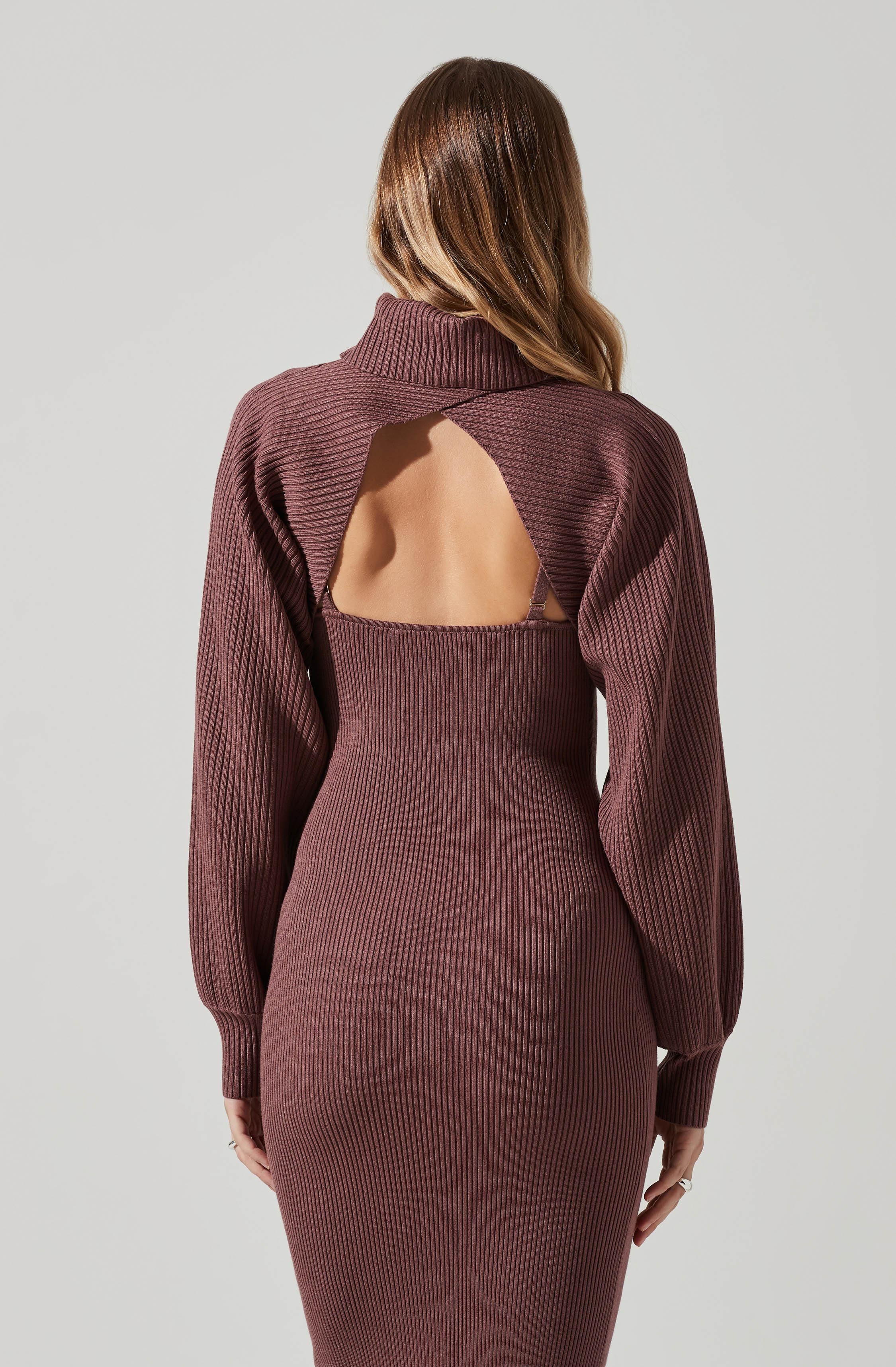 Jodie Bolero Midi Sweater Dress-Aljck