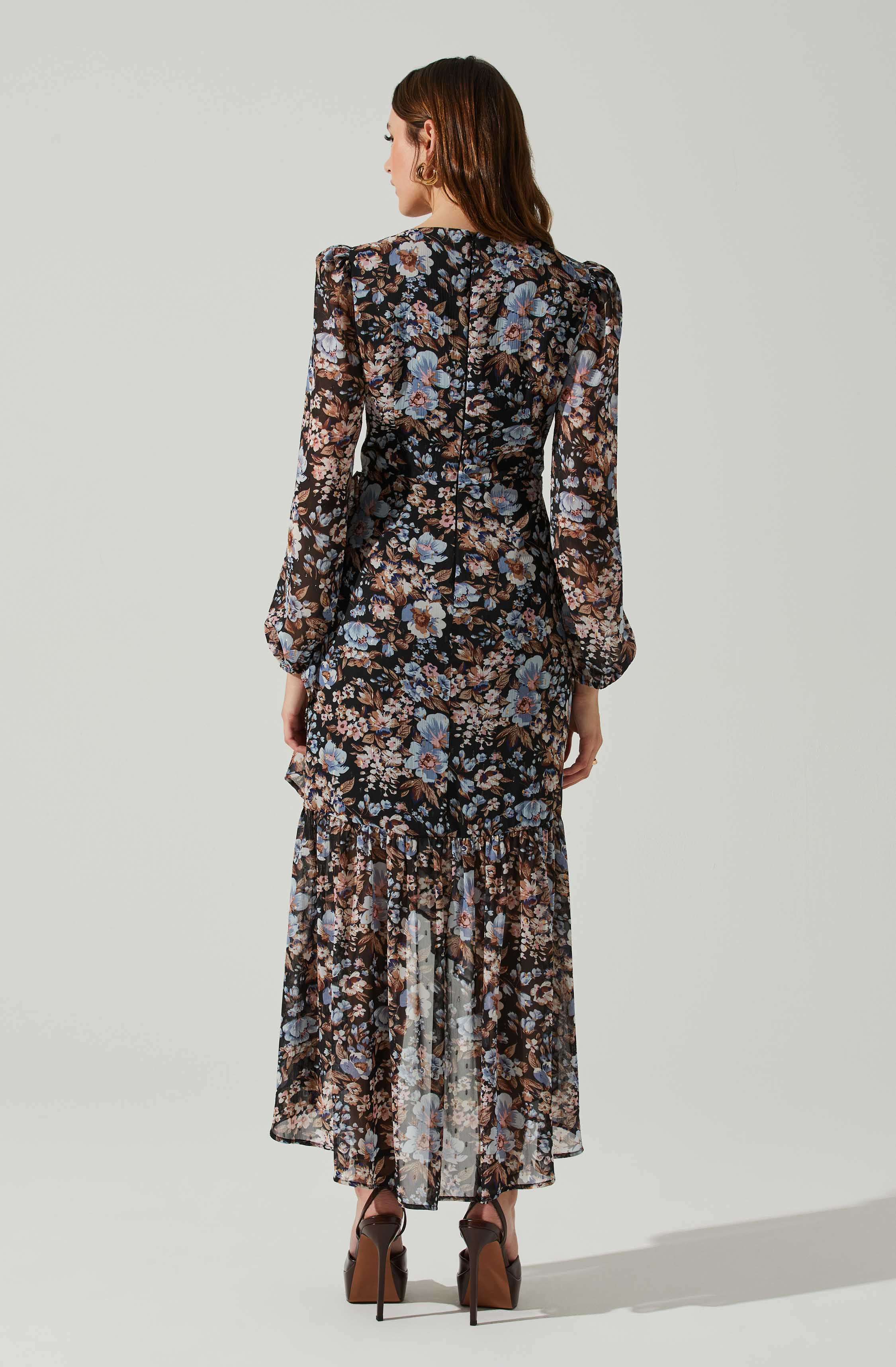 Nalani Wrap Front Hi-Lo Dress-Aljck