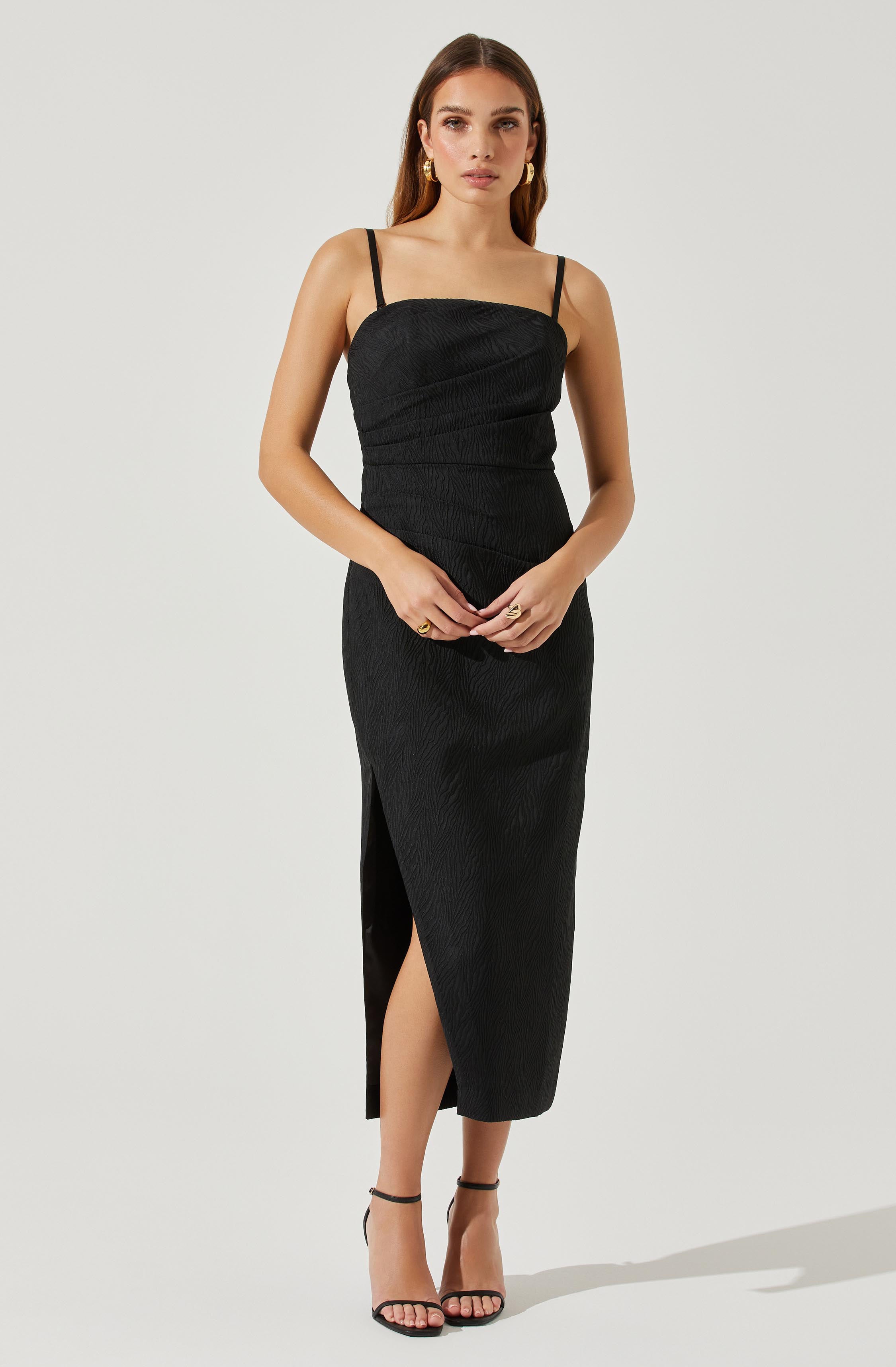 Muriel Jacquard Midi Dress-Aljck