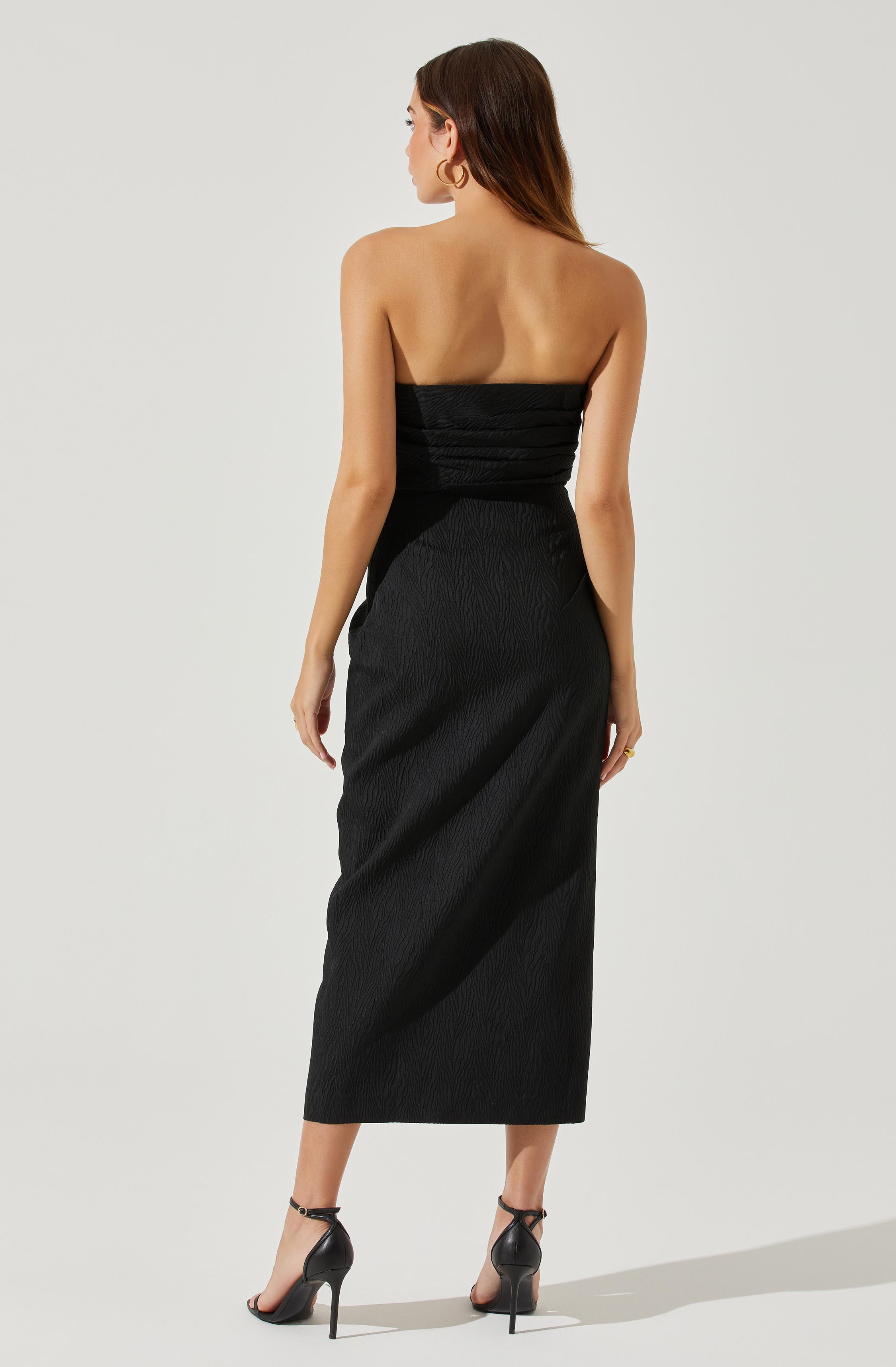 Muriel Jacquard Midi Dress-Aljck