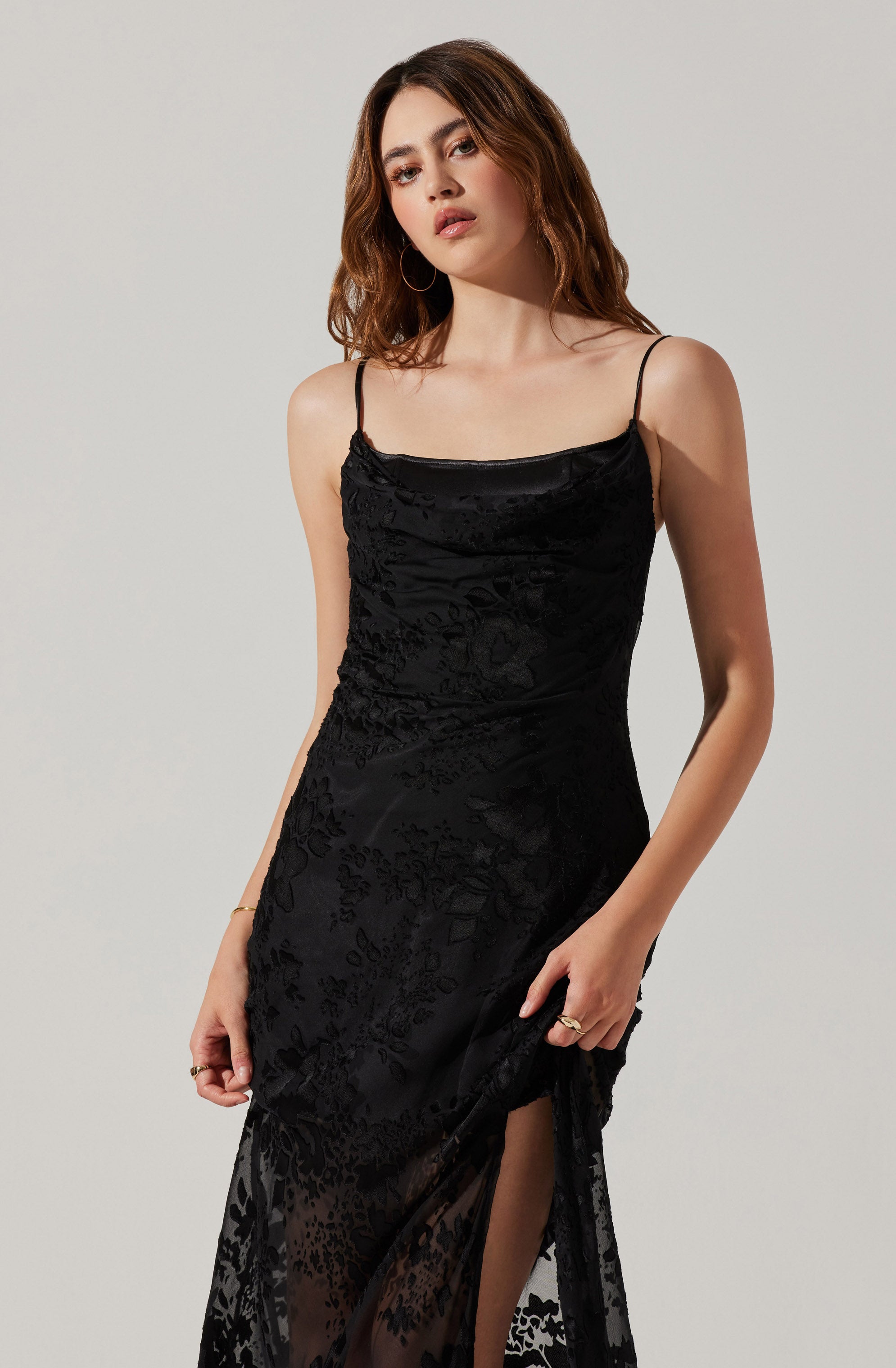 Aubrielle Burnout Maxi Dress-Aljck