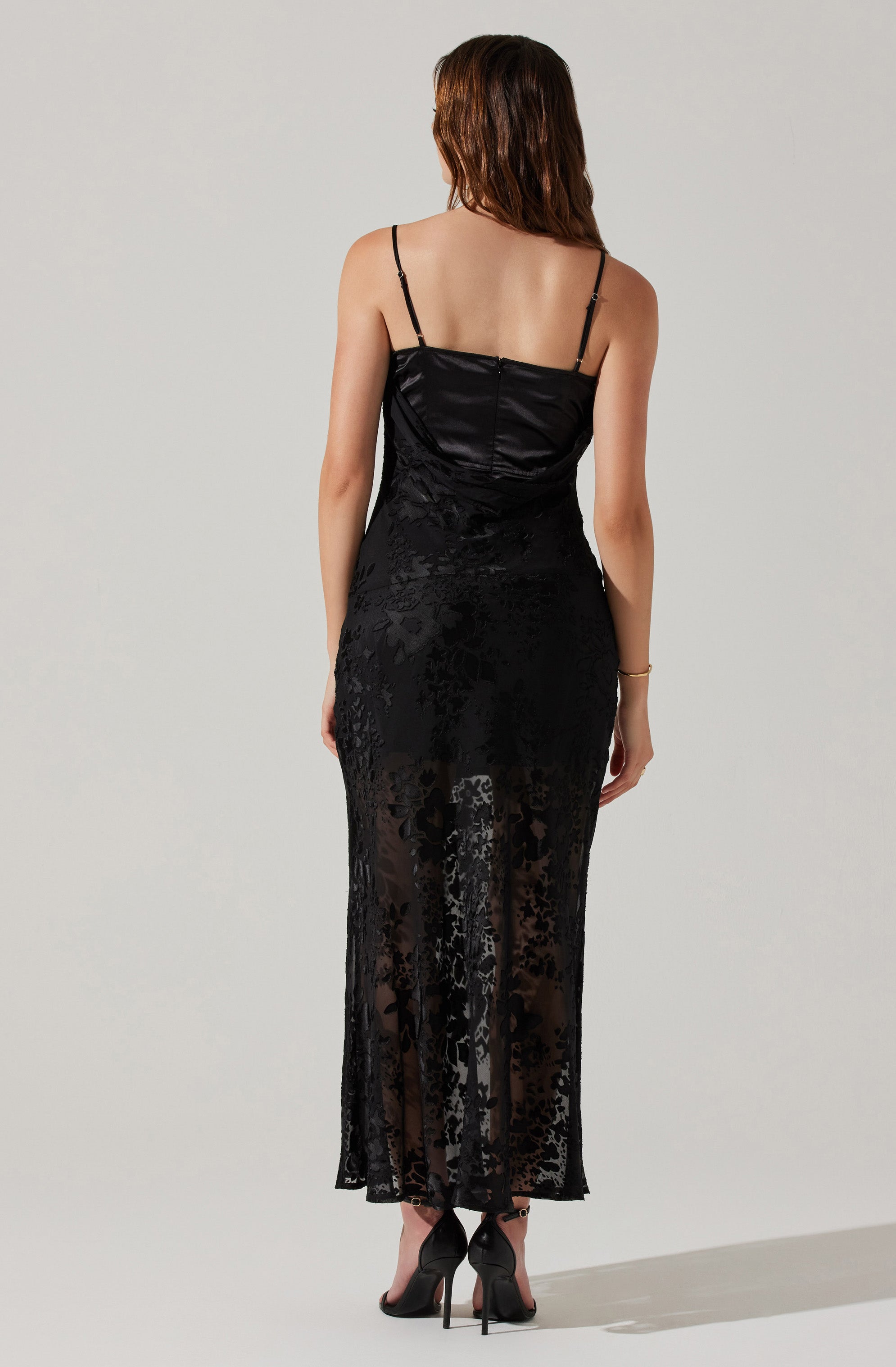 Aubrielle Burnout Maxi Dress-Aljck