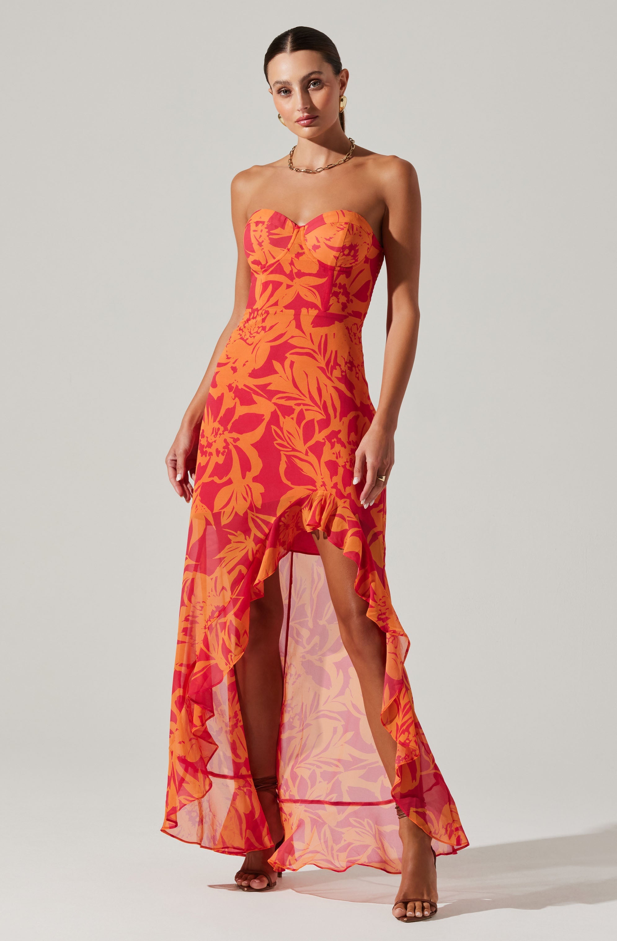 Anyssa Strapless Maxi Dress-Aljck
